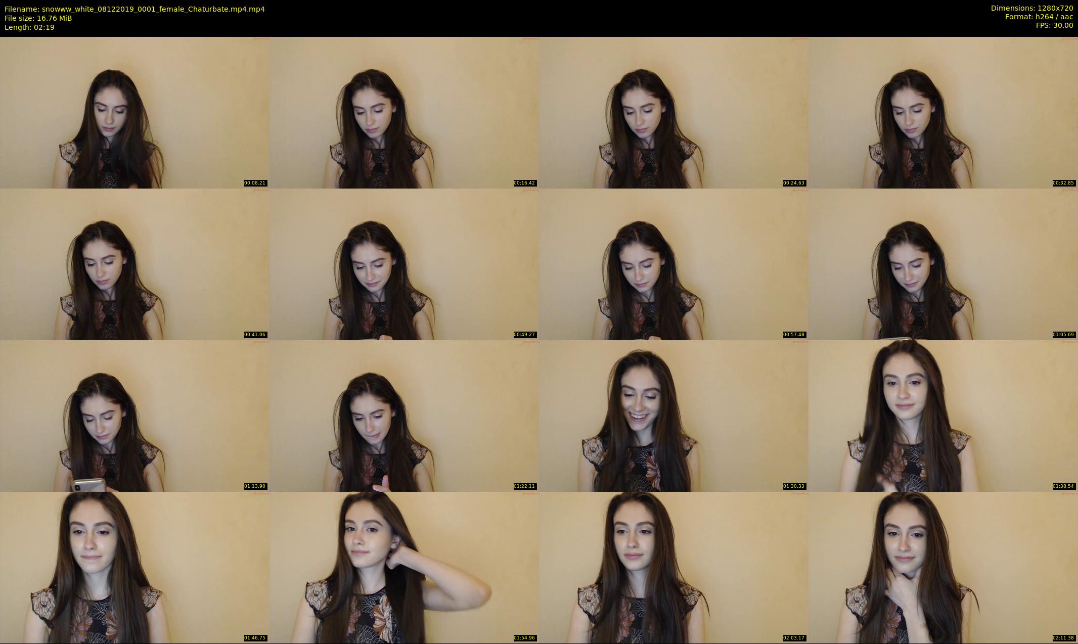 snowww_white — 3 minute Chaturbate female cam show recording, 720p, Dec 8, 2019