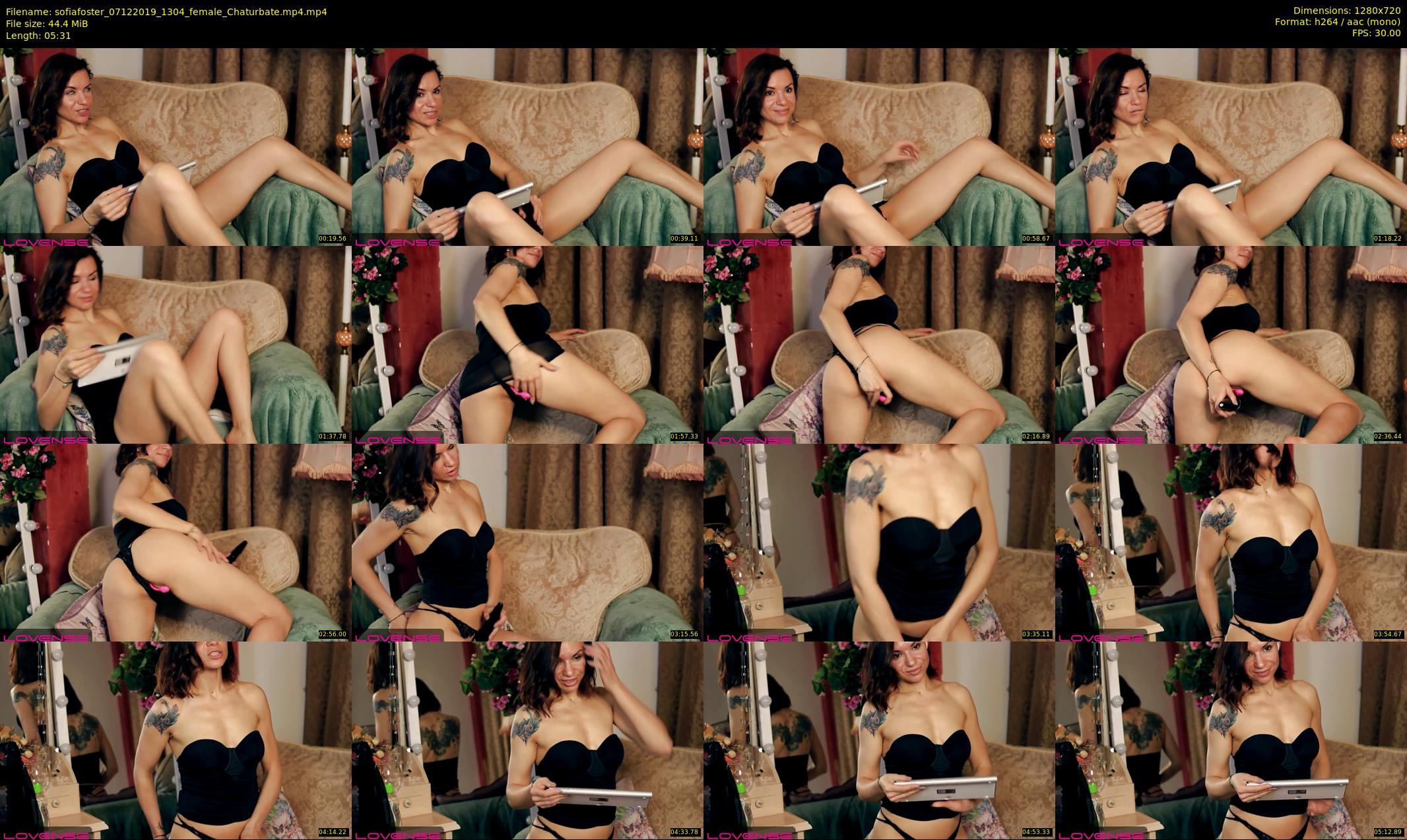 sofiafoster — 6 minute Chaturbate female cam show recording, 720p, Dec 7, 2019