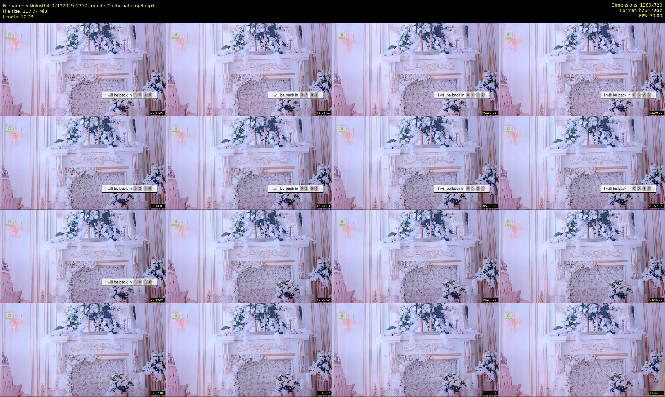 vikkilustful — 13 minute Chaturbate female cam show recording, 720p, Dec 7, 2019