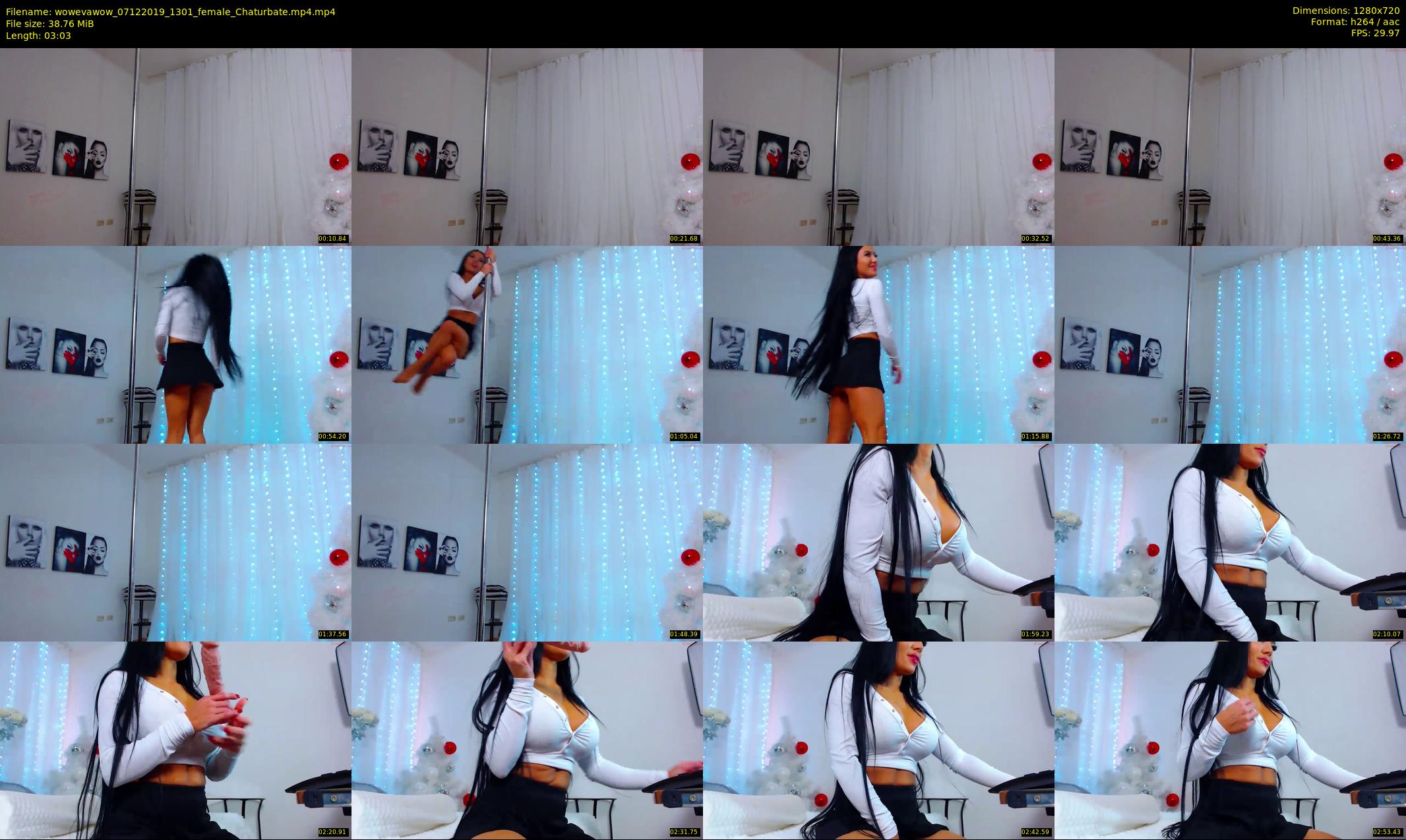 wowevawow — 4 minute Chaturbate female cam show recording, 720p, Dec 7, 2019