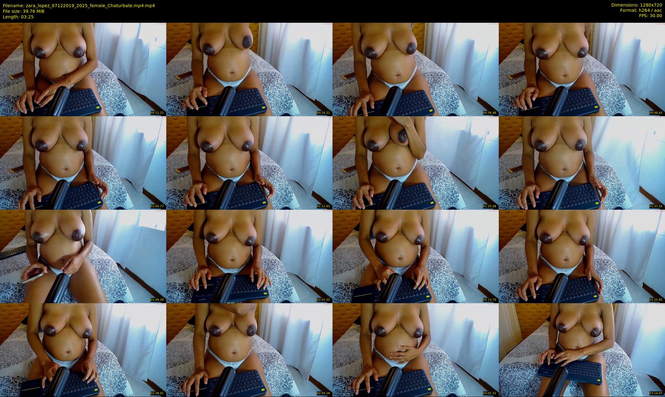 zara_lopez — 4 minute Chaturbate female cam show recording, 720p, Dec 7, 2019