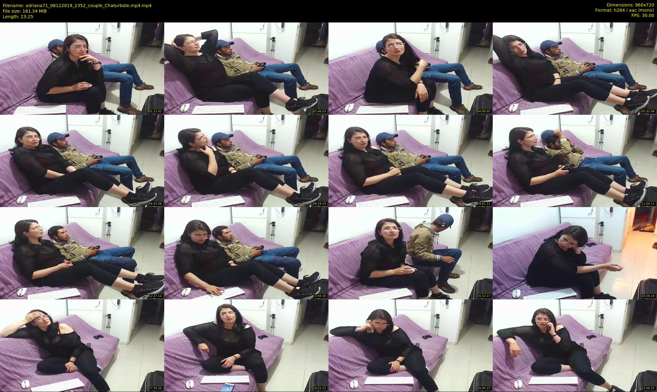 adriana71 — 24 minute Chaturbate couple cam show recording, 720p, Dec 8, 2019