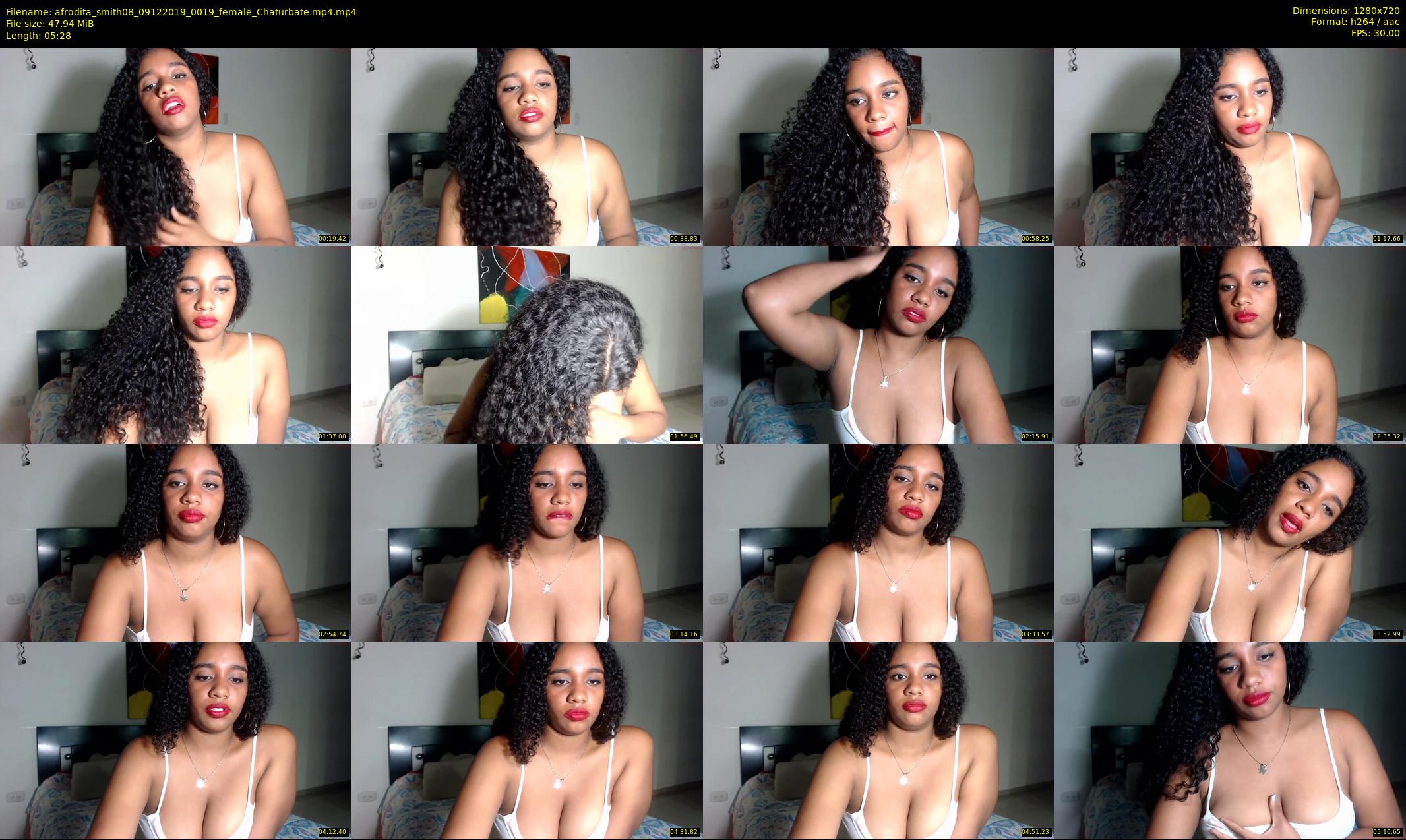 afrodita_smith08 — 6 minute Chaturbate female cam show recording, 720p, Dec 9, 2019