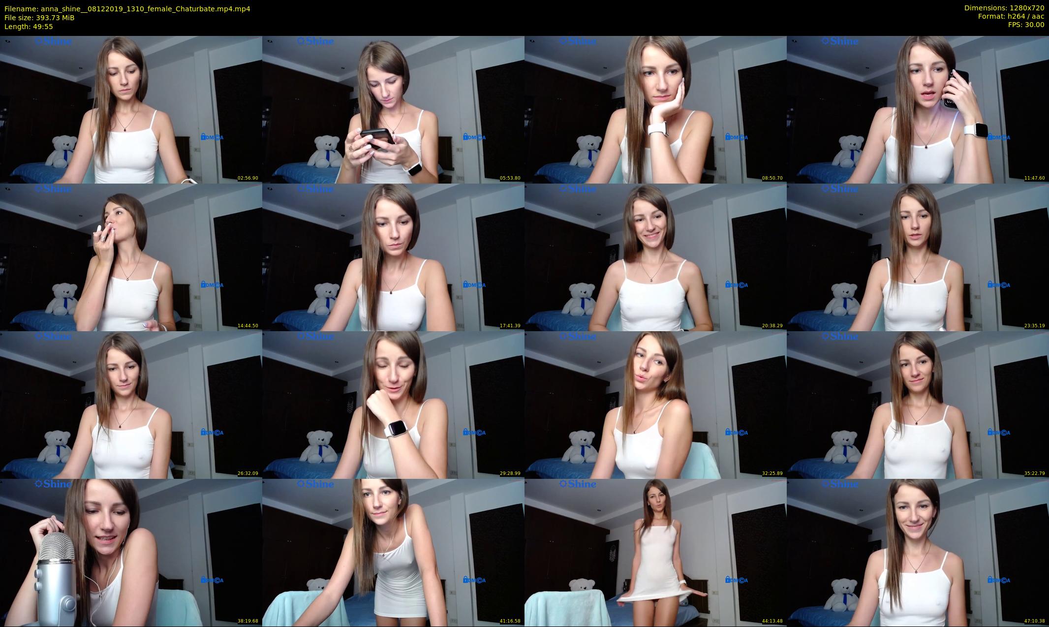 anna_shine_ — 50 minute Chaturbate female cam show recording, 720p, Dec 8, 2019
