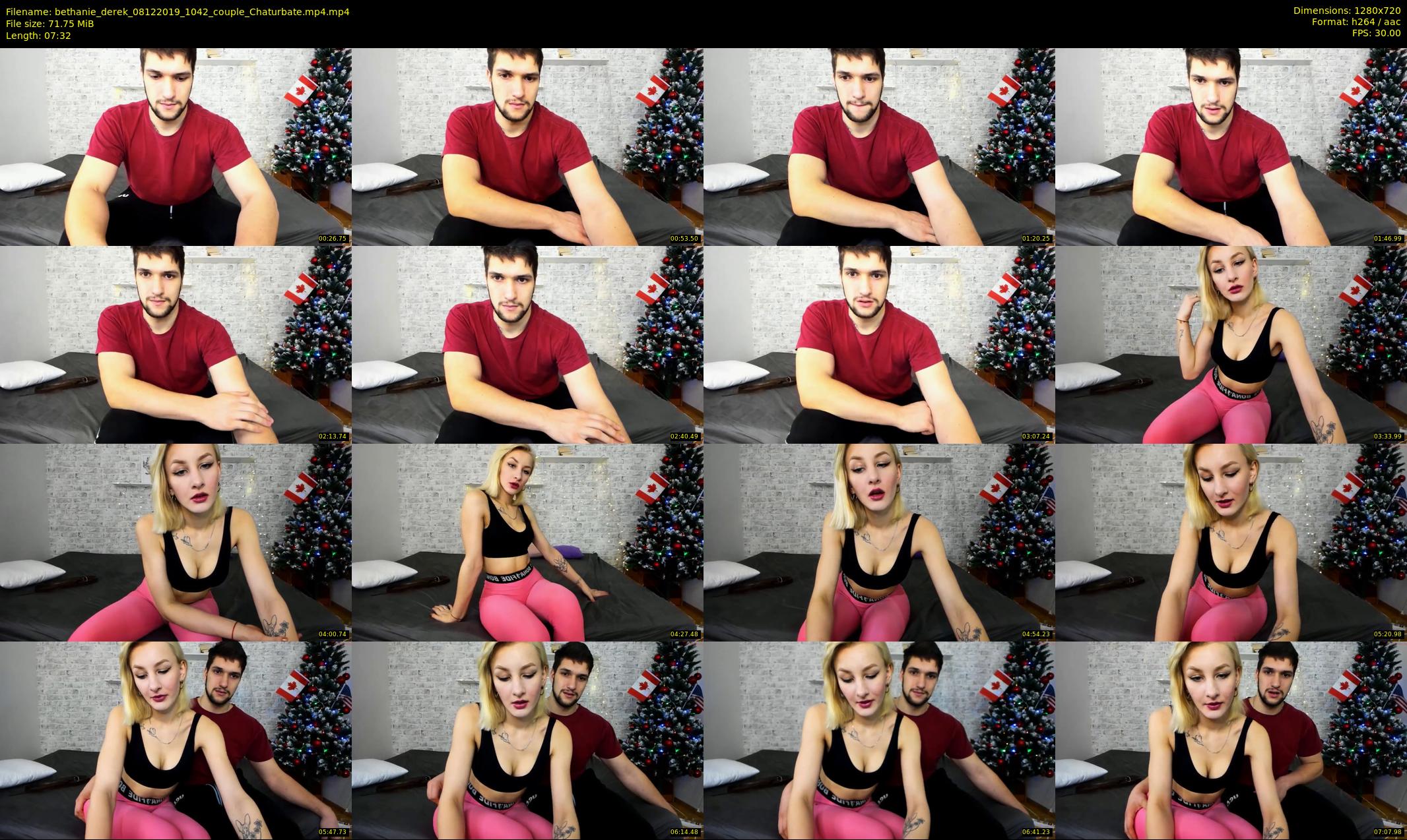 bethanie_derek — 8 minute Chaturbate couple cam show recording, 720p, Dec 8, 2019