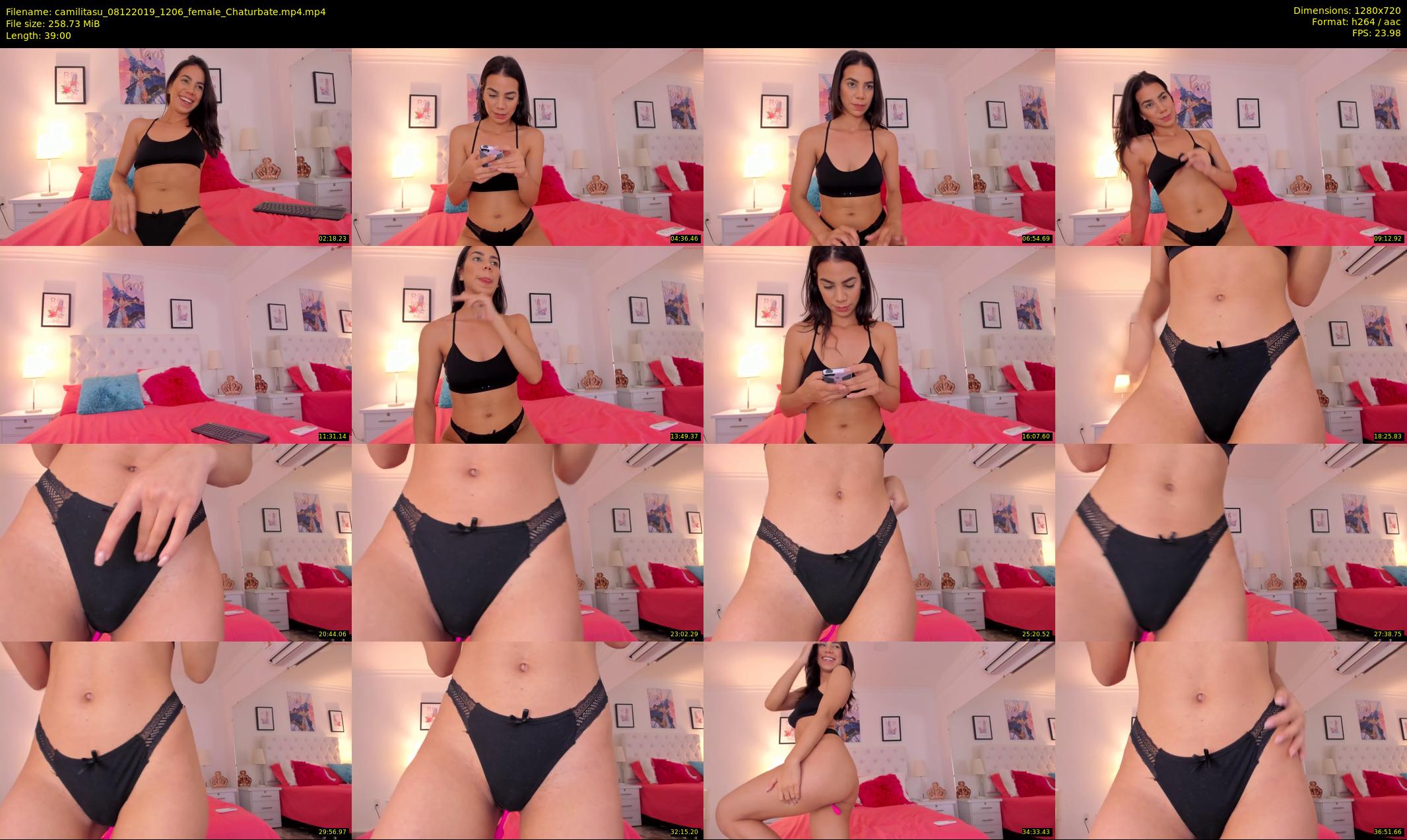 camilitasu — 39 minute Chaturbate female cam show recording, 720p, Dec 8, 2019