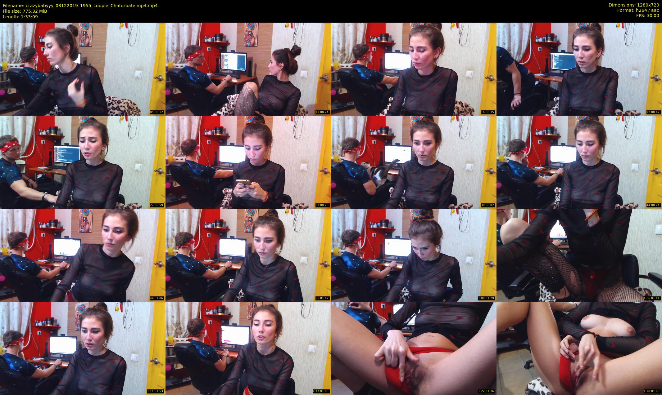crazybabyyy — 94 minute Chaturbate couple cam show recording, 720p, Dec 8, 2019