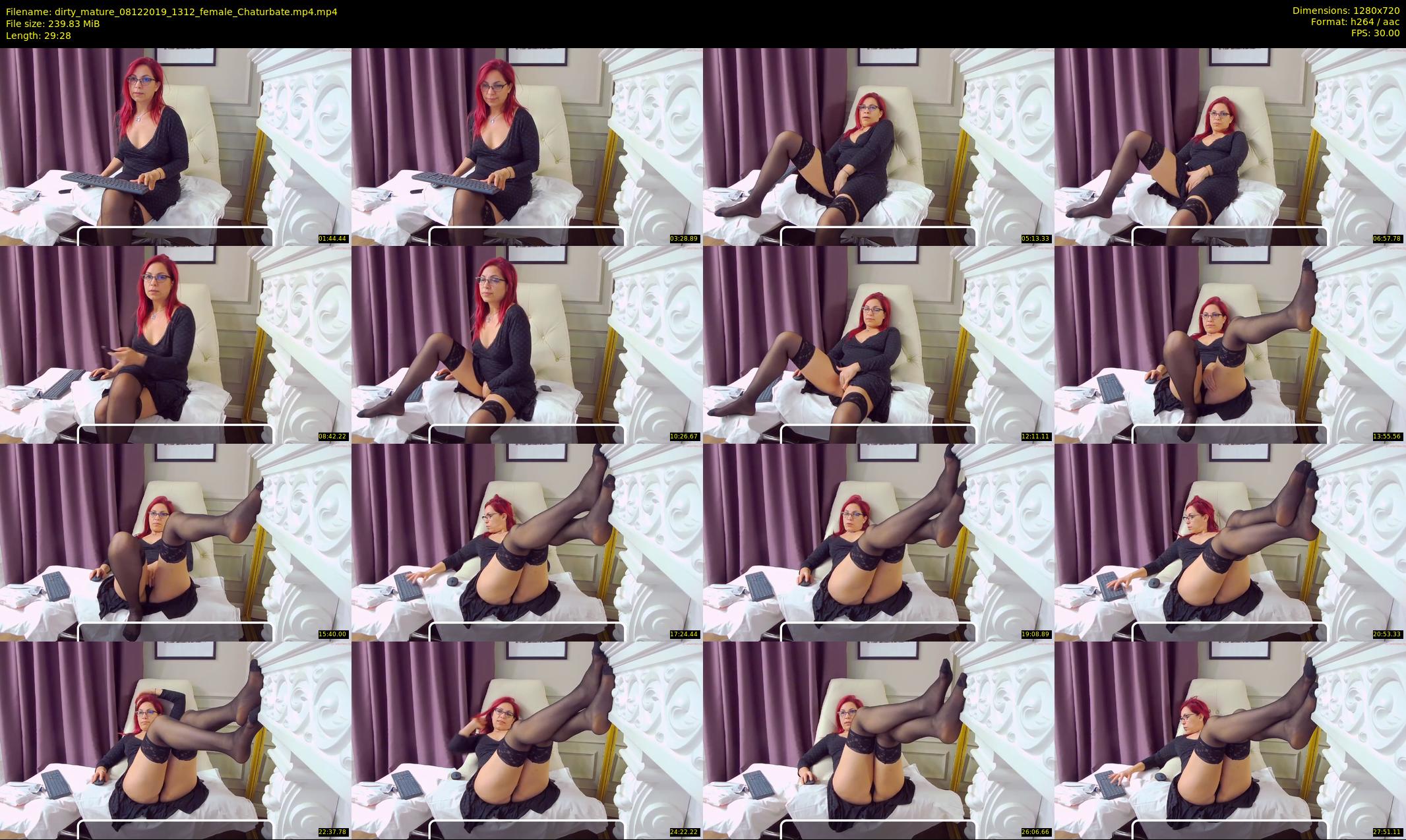 dirty_mature — 30 minute Chaturbate female cam show recording, 720p, Dec 8, 2019