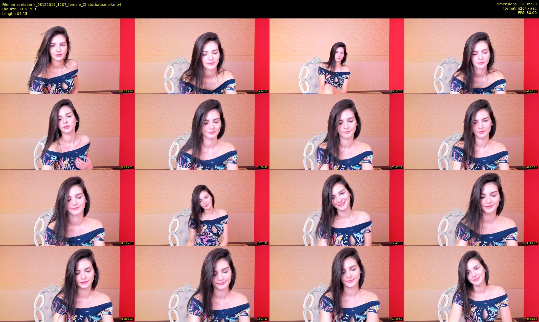 elaanna — 5 minute Chaturbate female cam show recording, 720p, Dec 8, 2019