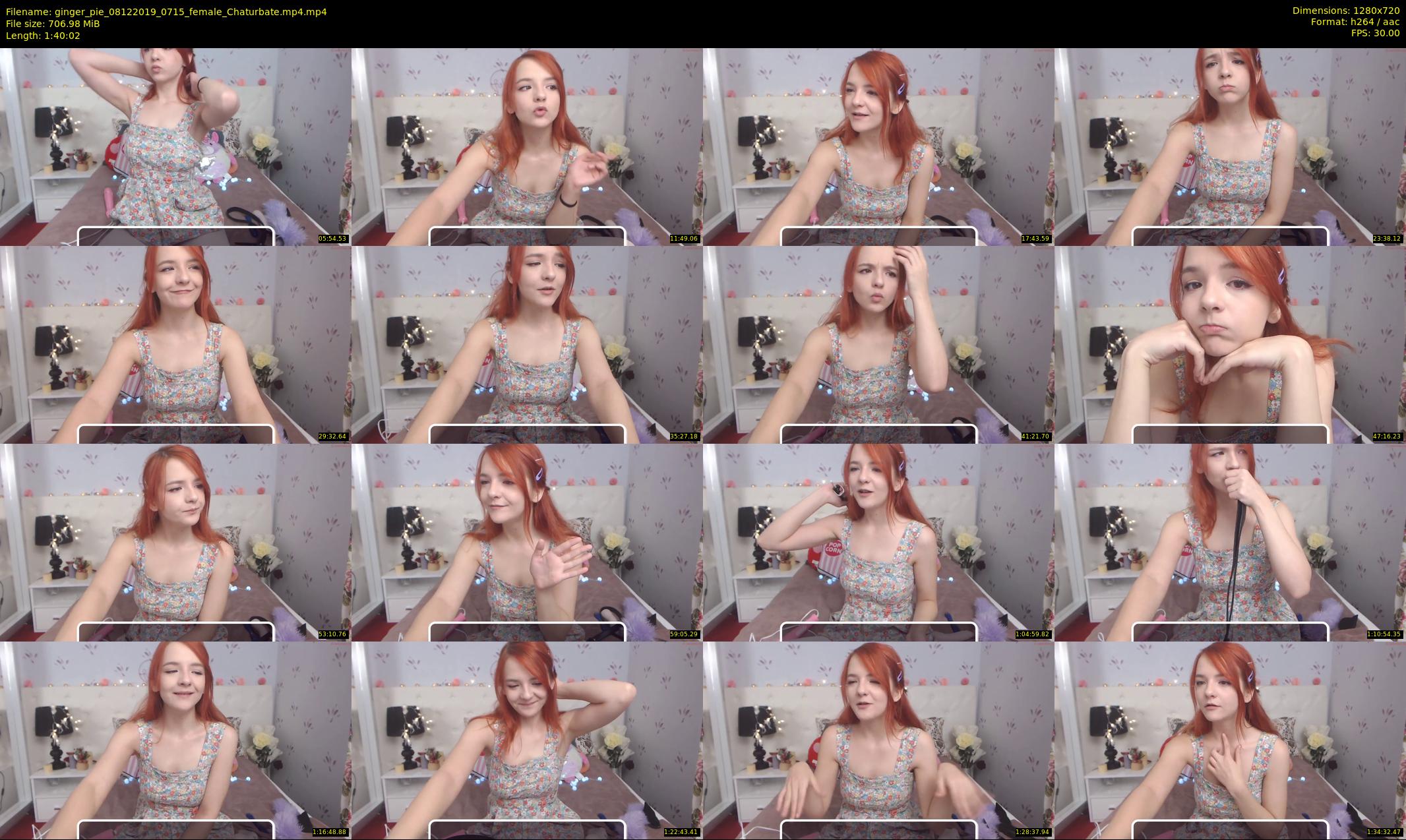 ginger_pie — 101 minute Chaturbate female cam show recording, 720p, Dec 8, 2019