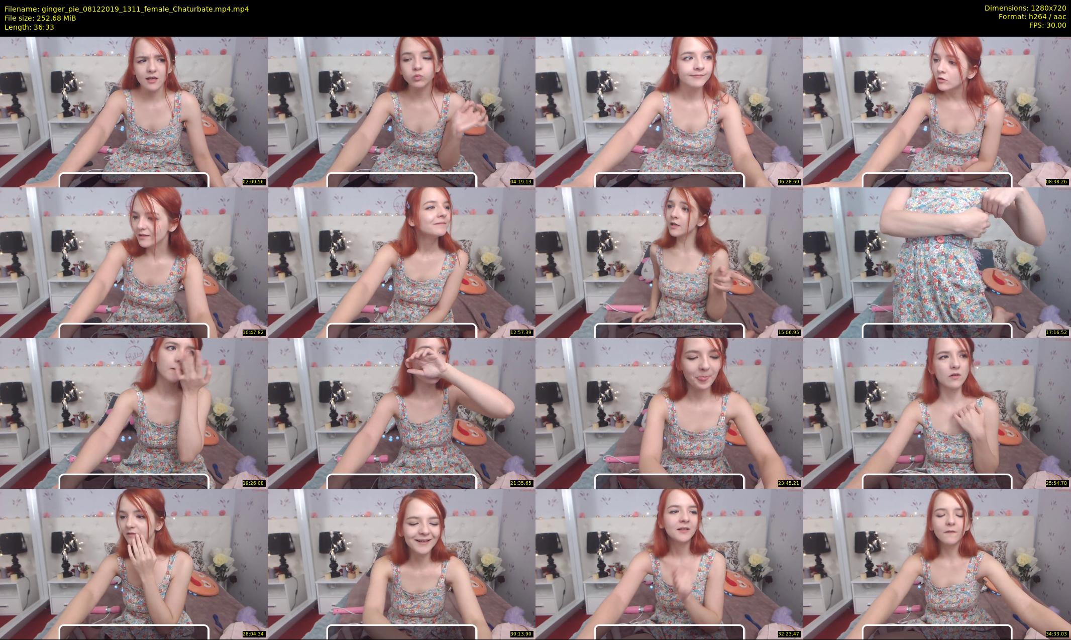 ginger_pie — 37 minute Chaturbate female cam show recording, 720p, Dec 8, 2019