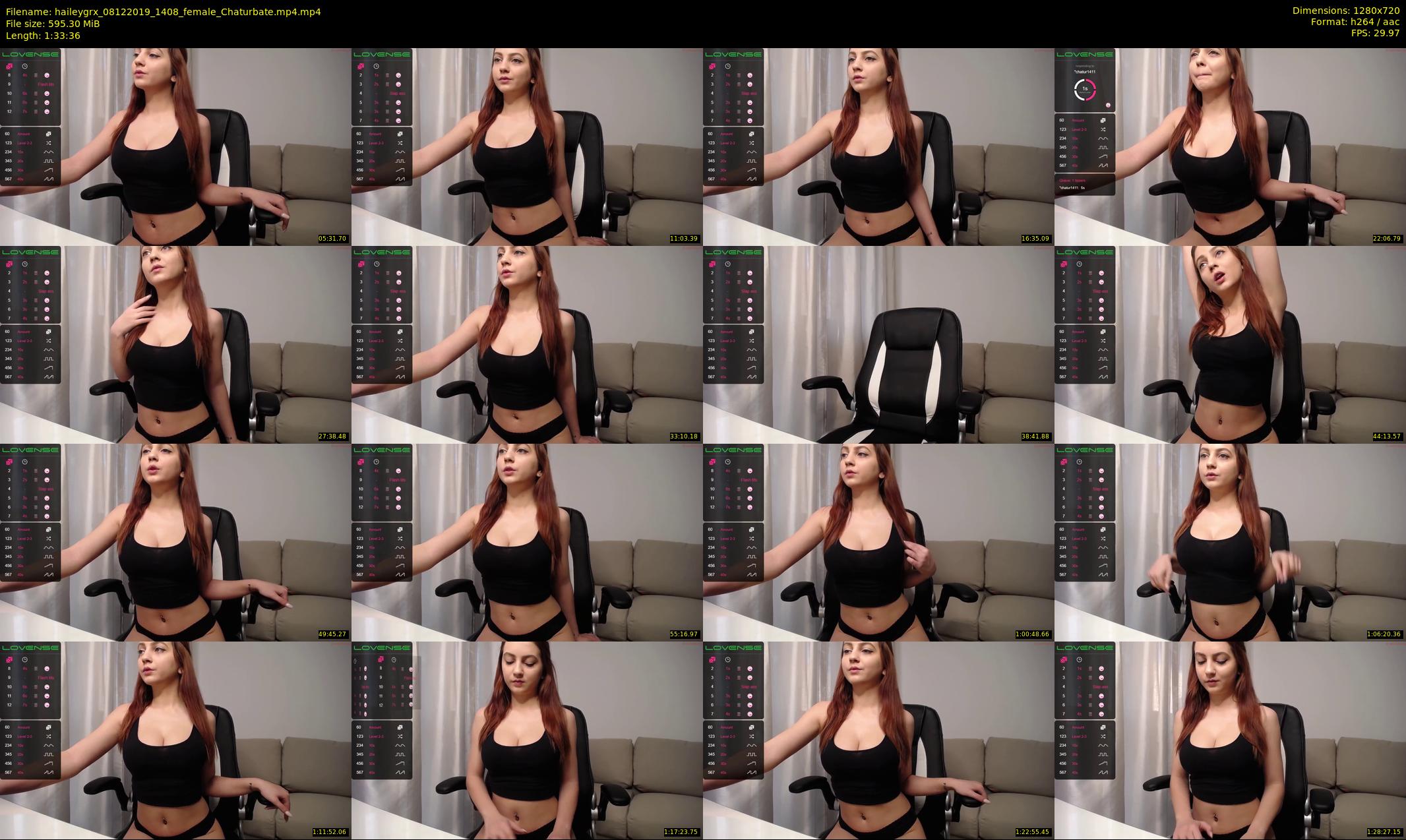 haileygrx — 94 minute Chaturbate female cam show recording, 720p, Dec 8, 2019
