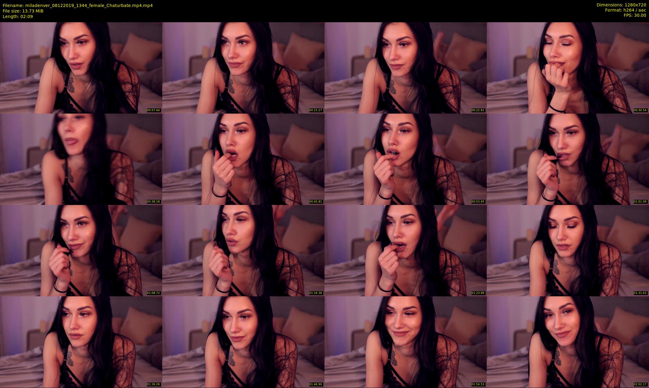 miladenver — 3 minute Chaturbate female cam show recording, 720p, Dec 8, 2019