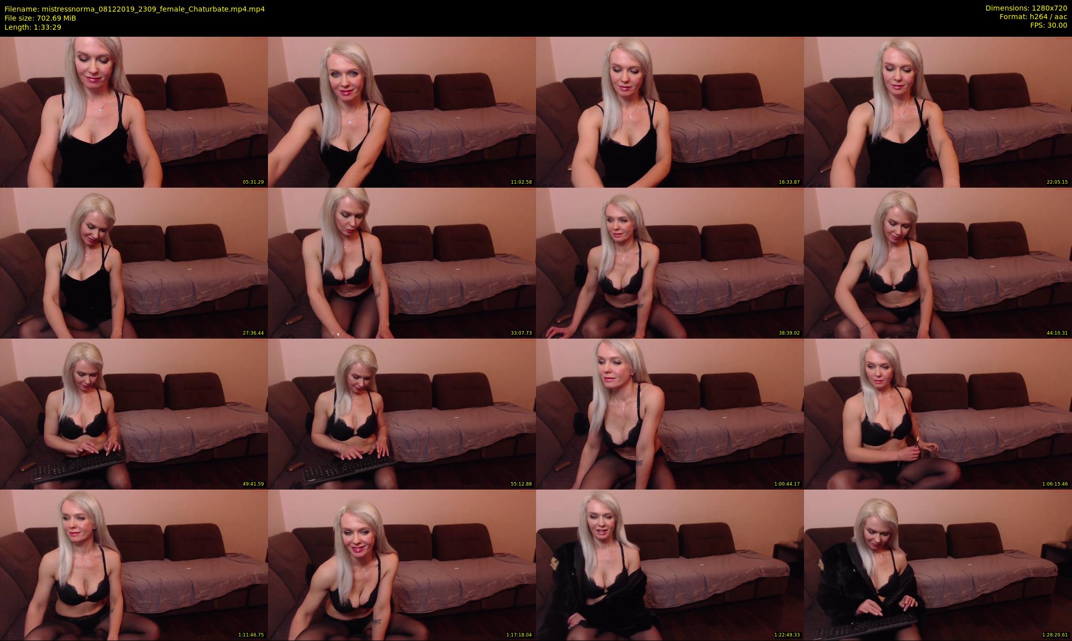 mistressnorma — 94 minute Chaturbate female cam show recording, 720p, Dec 8, 2019