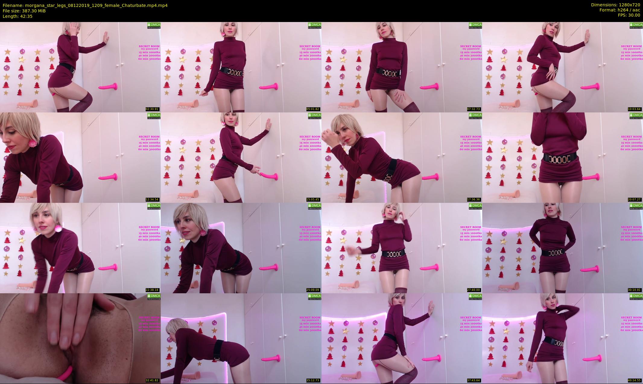 morgana_star_legs — 43 minute Chaturbate female cam show recording, 720p, Dec 8, 2019