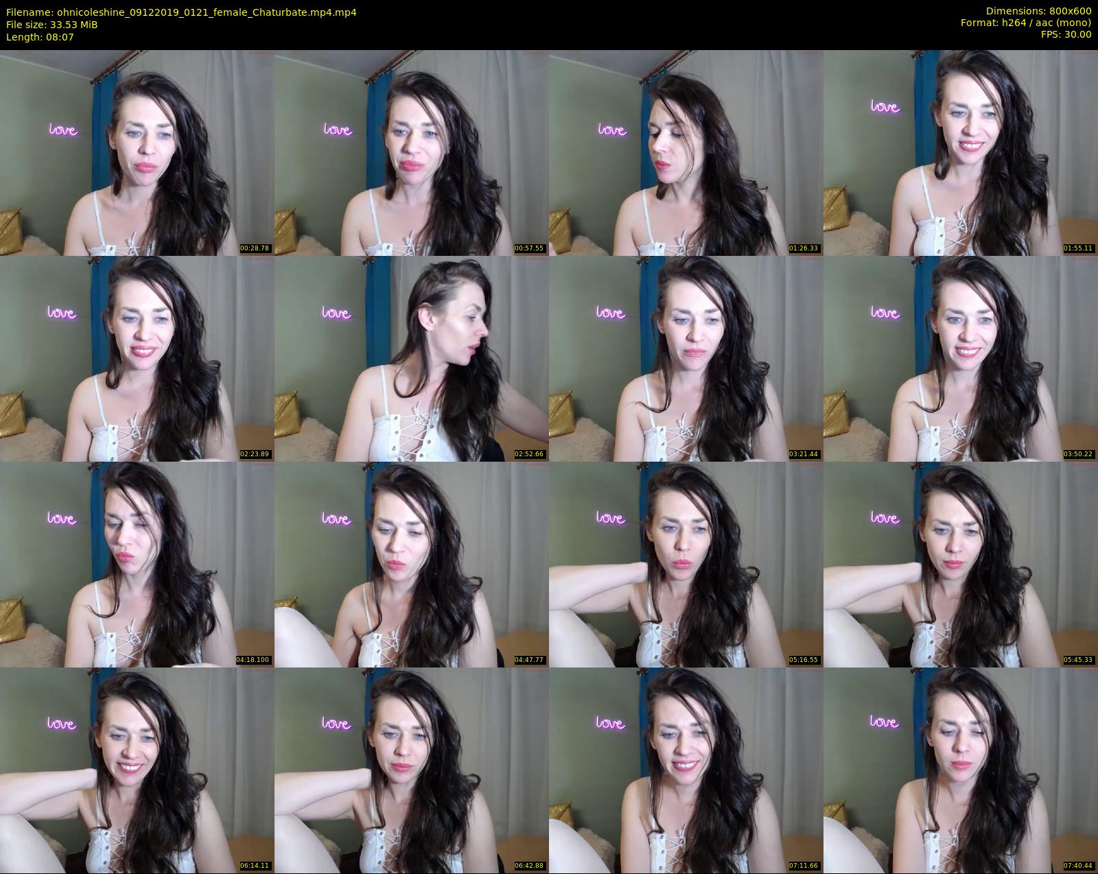 ohnicoleshine — 9 minute Chaturbate female cam show recording, 480p, Dec 9, 2019