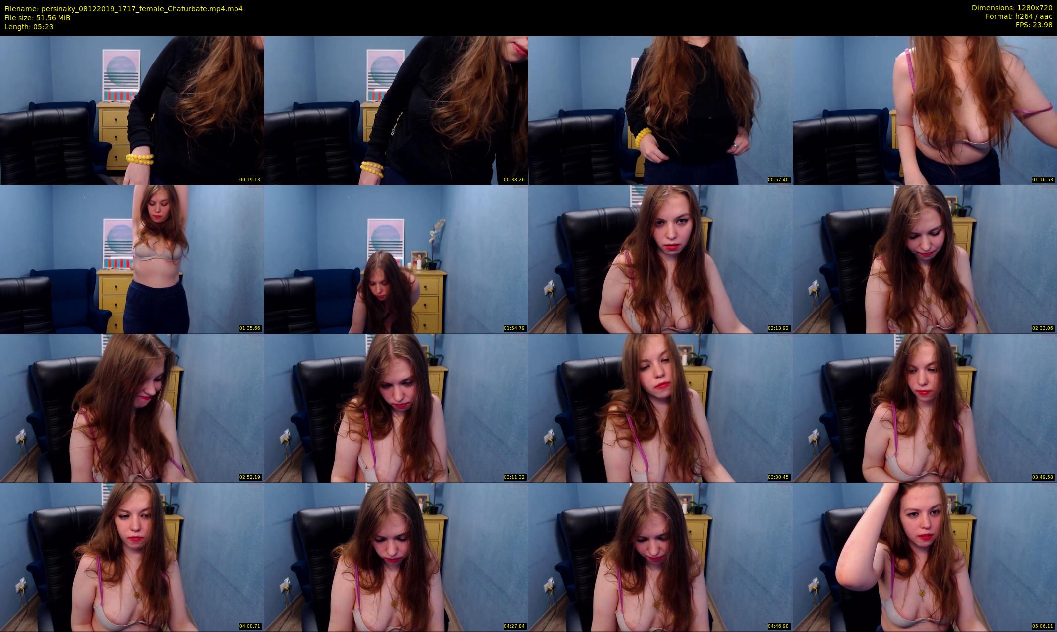 persinaky — 6 minute Chaturbate female cam show recording, 720p, Dec 8, 2019
