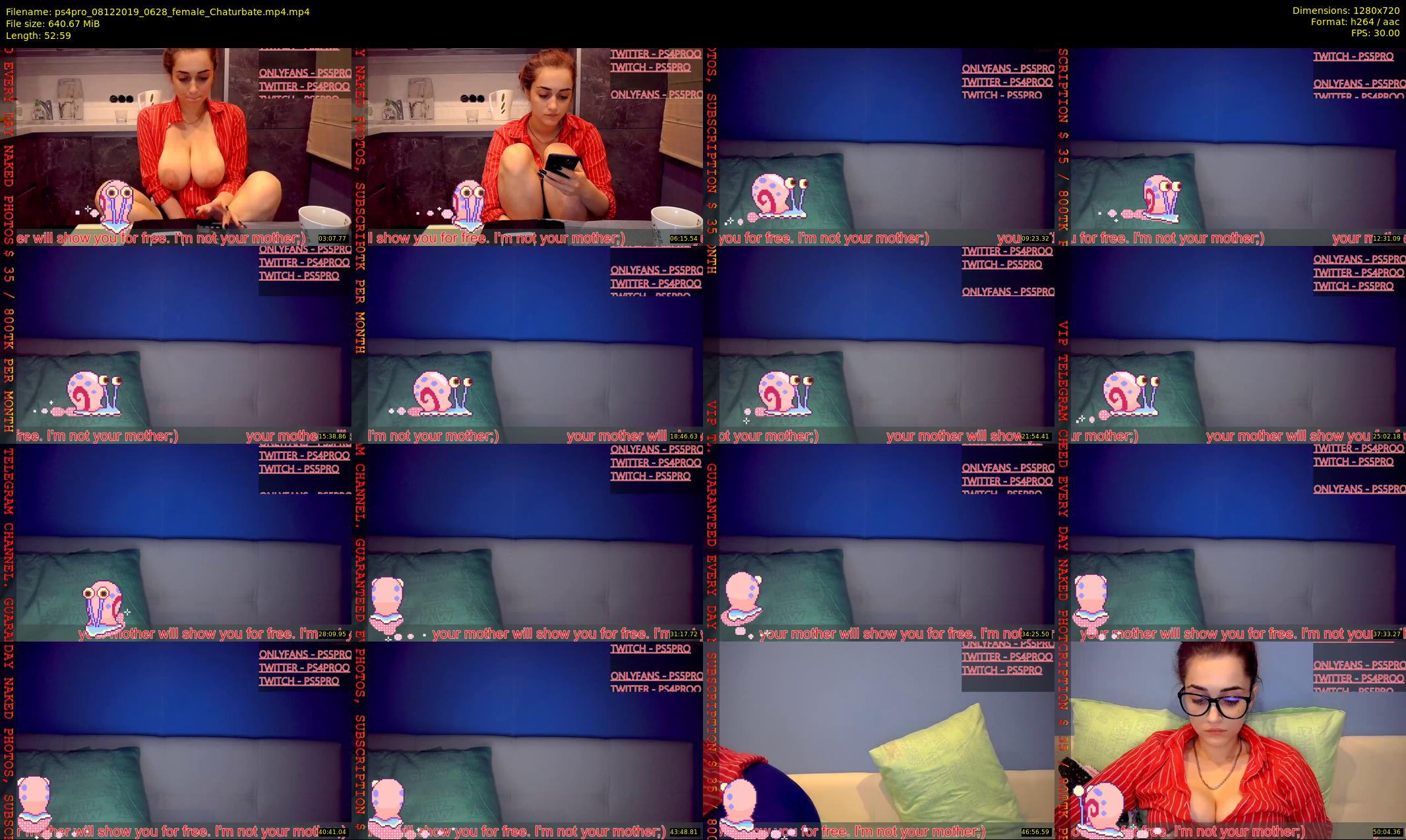 ps4pro — 53 minute Chaturbate female cam show recording, 720p, Dec 8, 2019