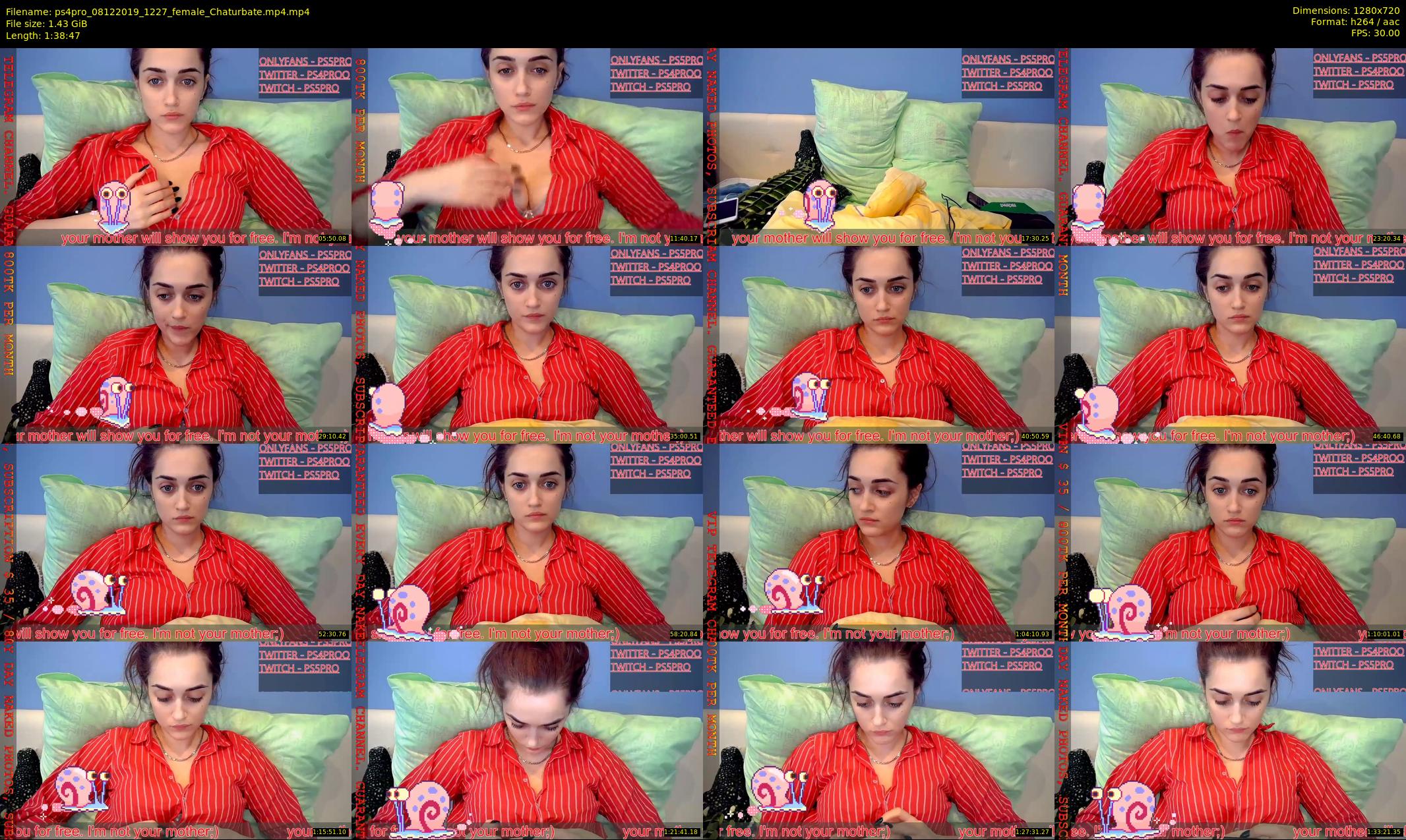 ps4pro — 99 minute Chaturbate female cam show recording, 720p, Dec 8, 2019