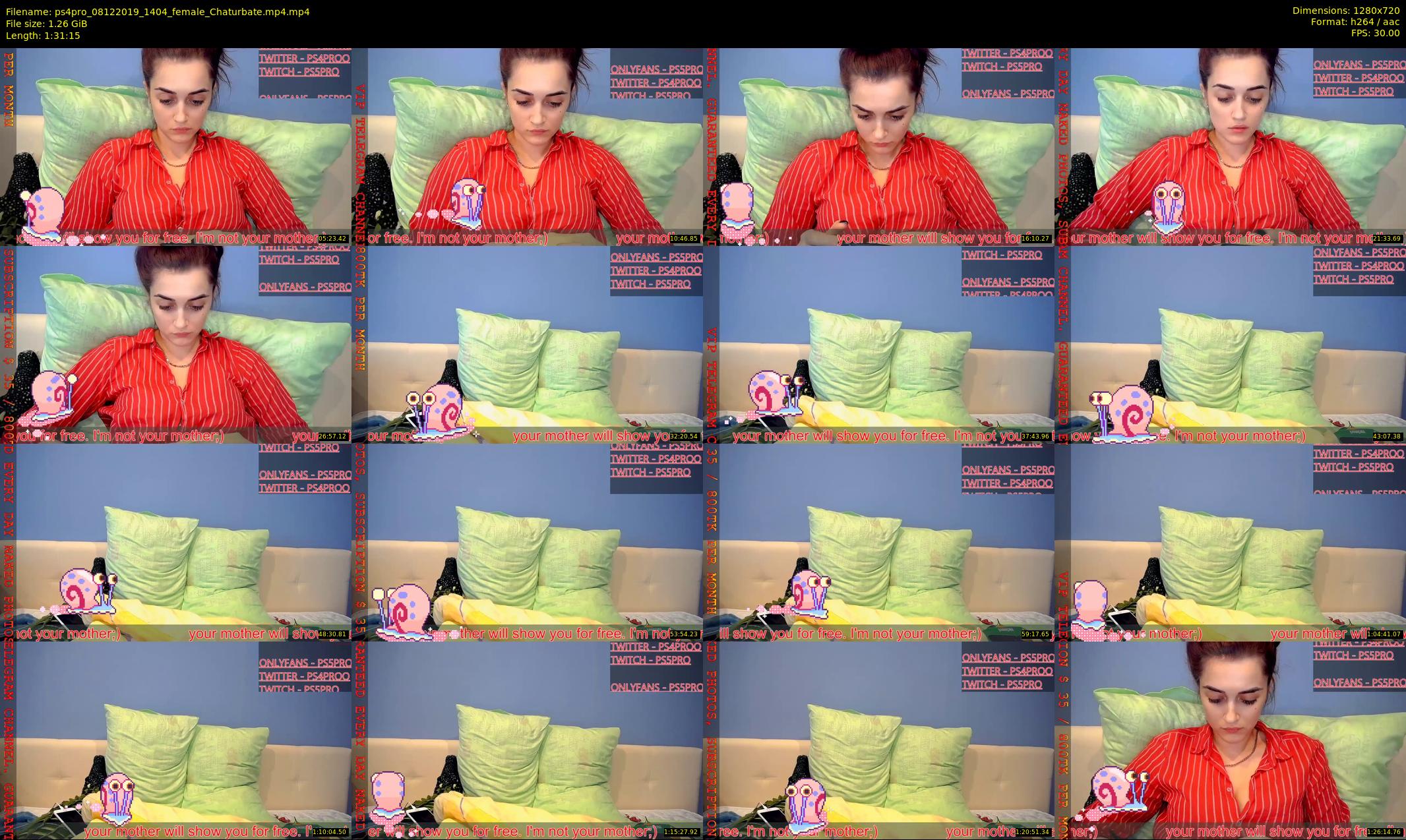 ps4pro — 92 minute Chaturbate female cam show recording, 720p, Dec 8, 2019