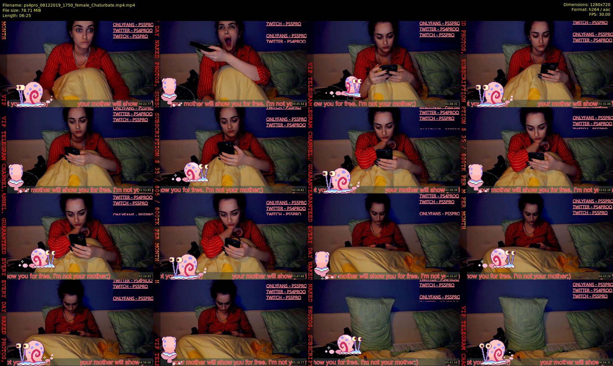 ps4pro — 7 minute Chaturbate female cam show recording, 720p, Dec 8, 2019