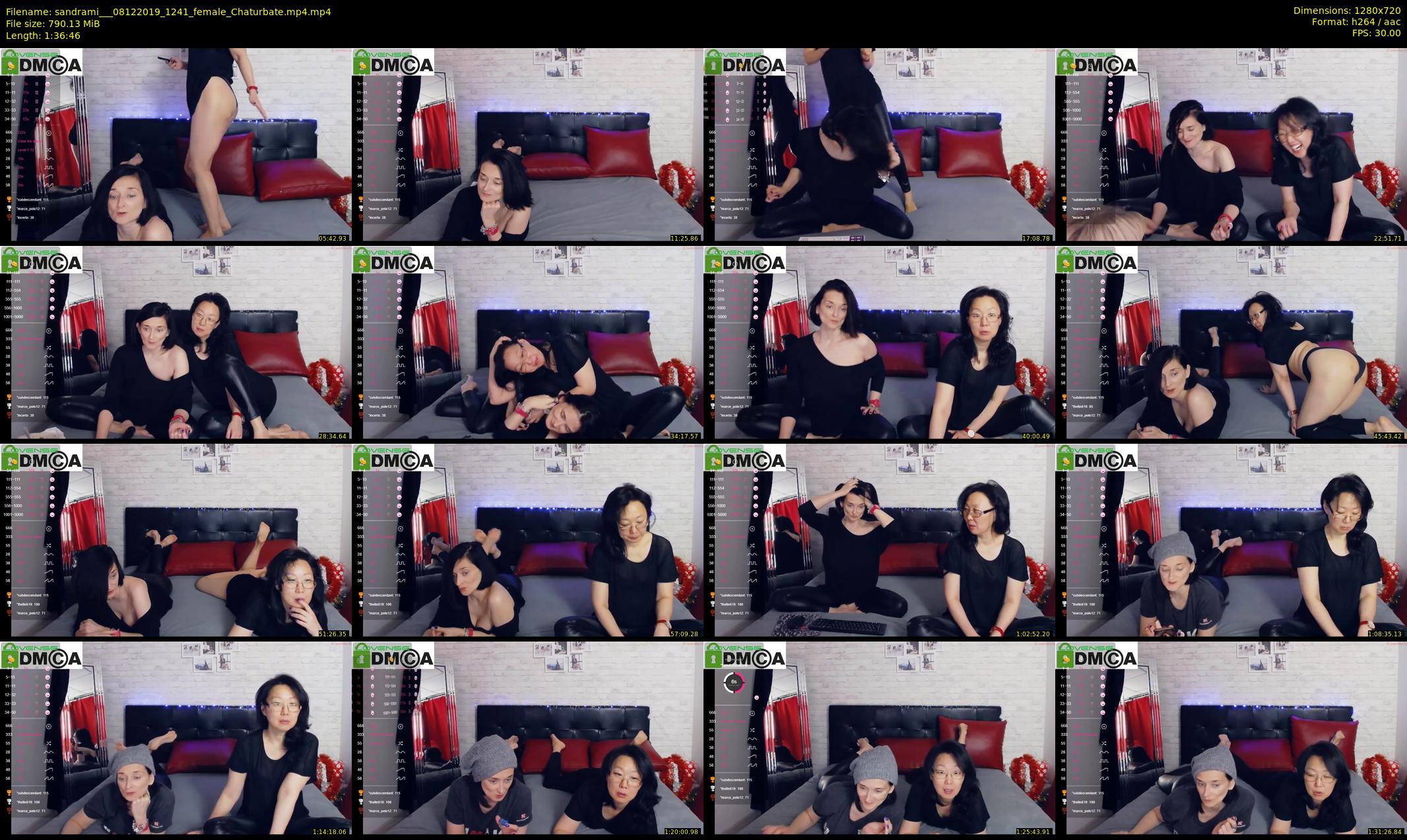 sandrami__ — 97 minute Chaturbate female cam show recording, 720p, Dec 8, 2019