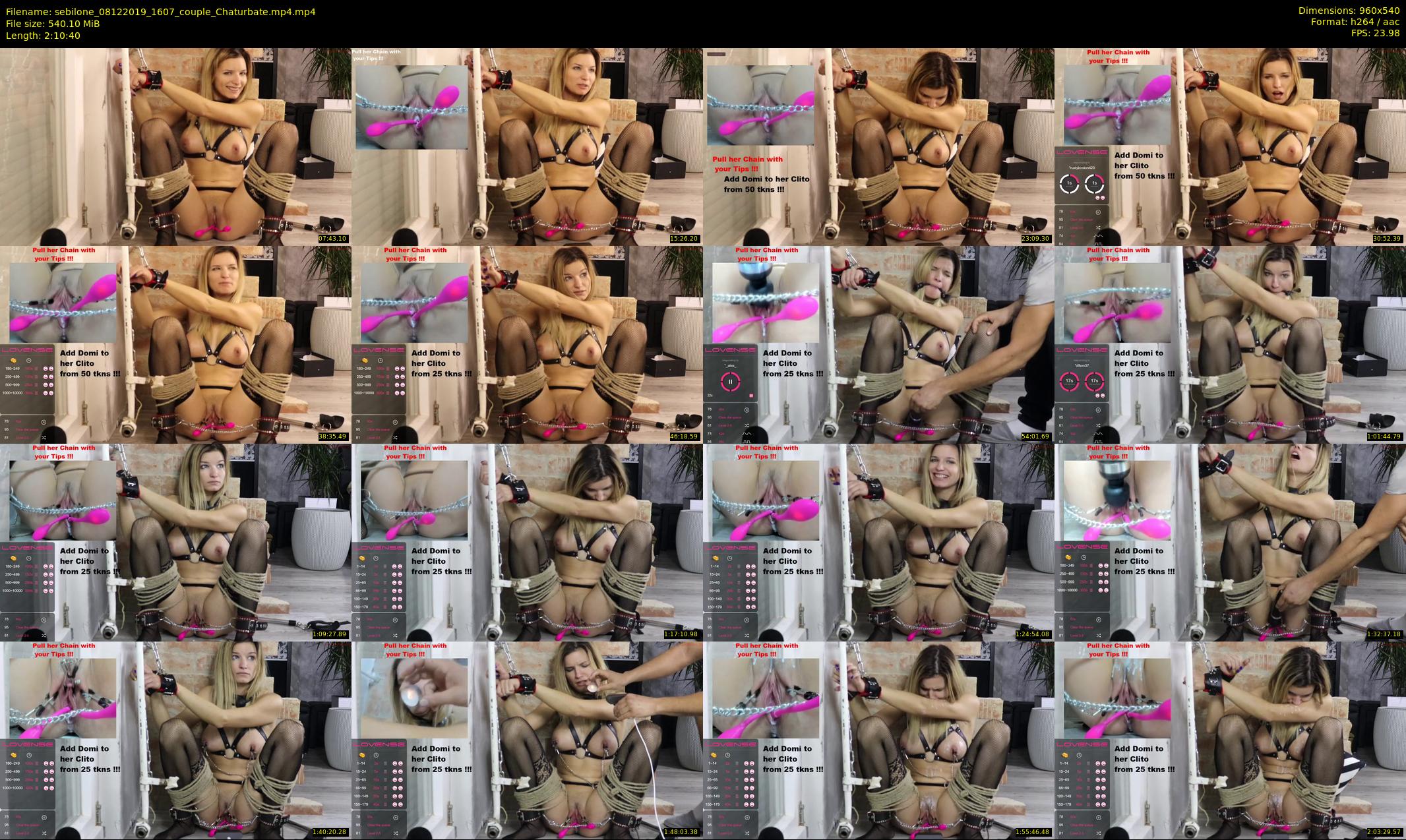 sebilone — 131 minute Chaturbate couple cam show recording, 480p, Dec 8, 2019