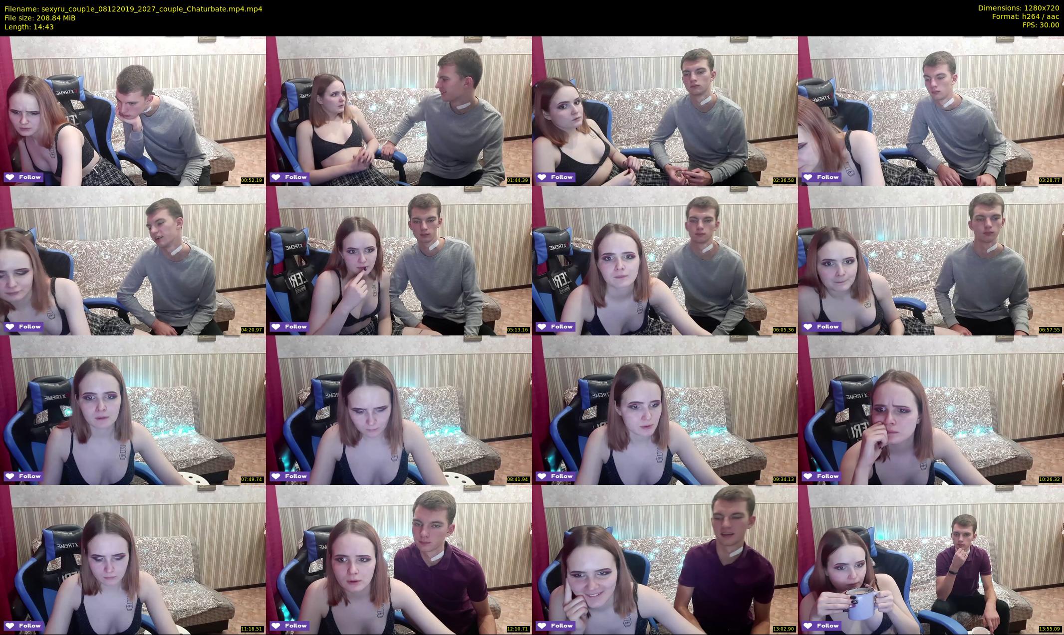 sexyru_coup1e — 15 minute Chaturbate couple cam show recording, 720p, Dec 8, 2019
