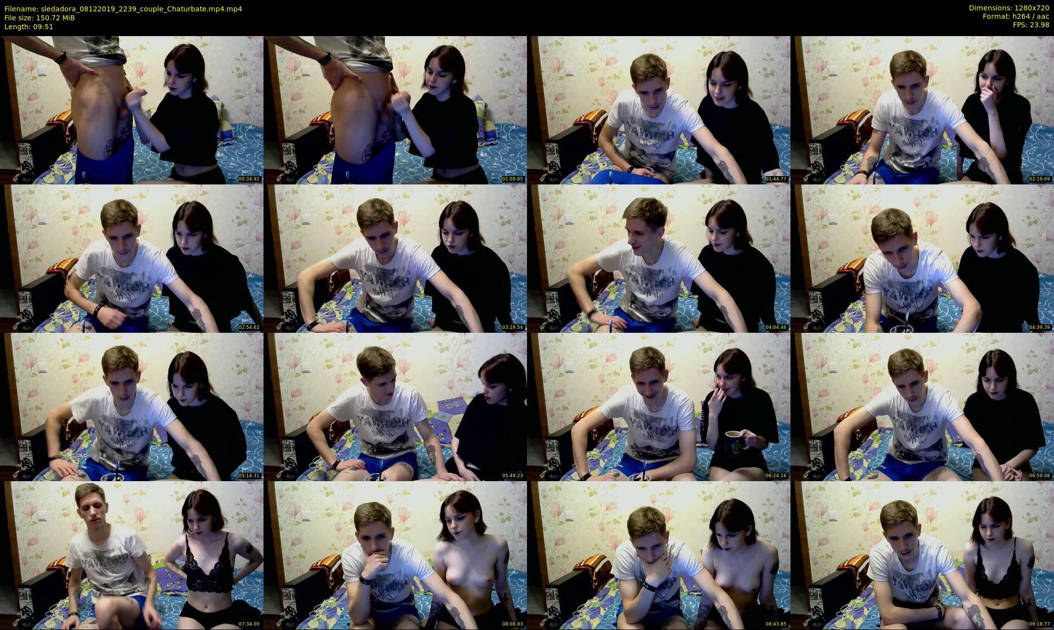 sledadora — 10 minute Chaturbate couple cam show recording, 720p, Dec 8, 2019