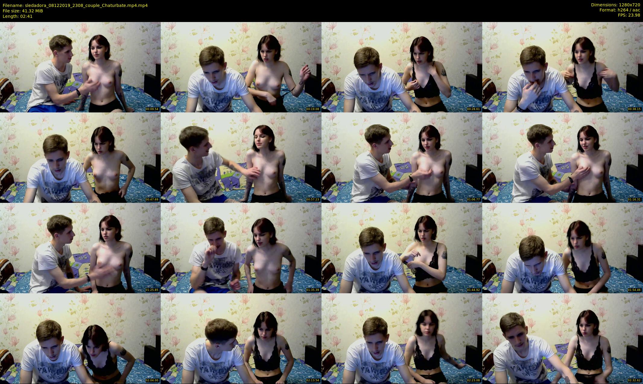 sledadora — 3 minute Chaturbate couple cam show recording, 720p, Dec 8, 2019