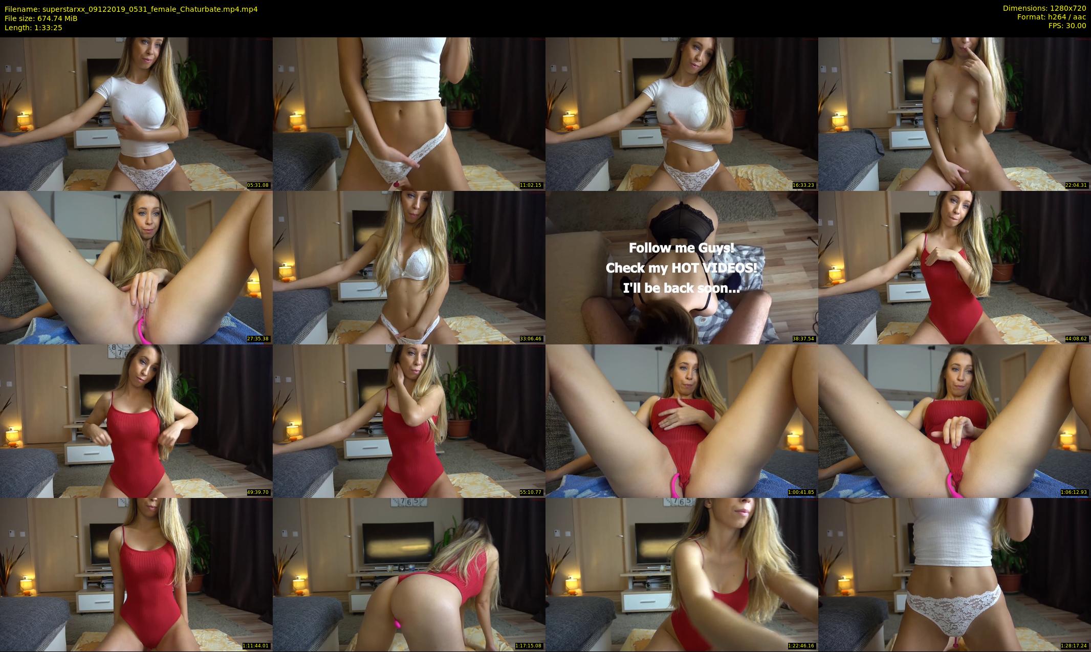 superstarxx — 94 minute Chaturbate female cam show recording, 720p, Dec 9, 2019