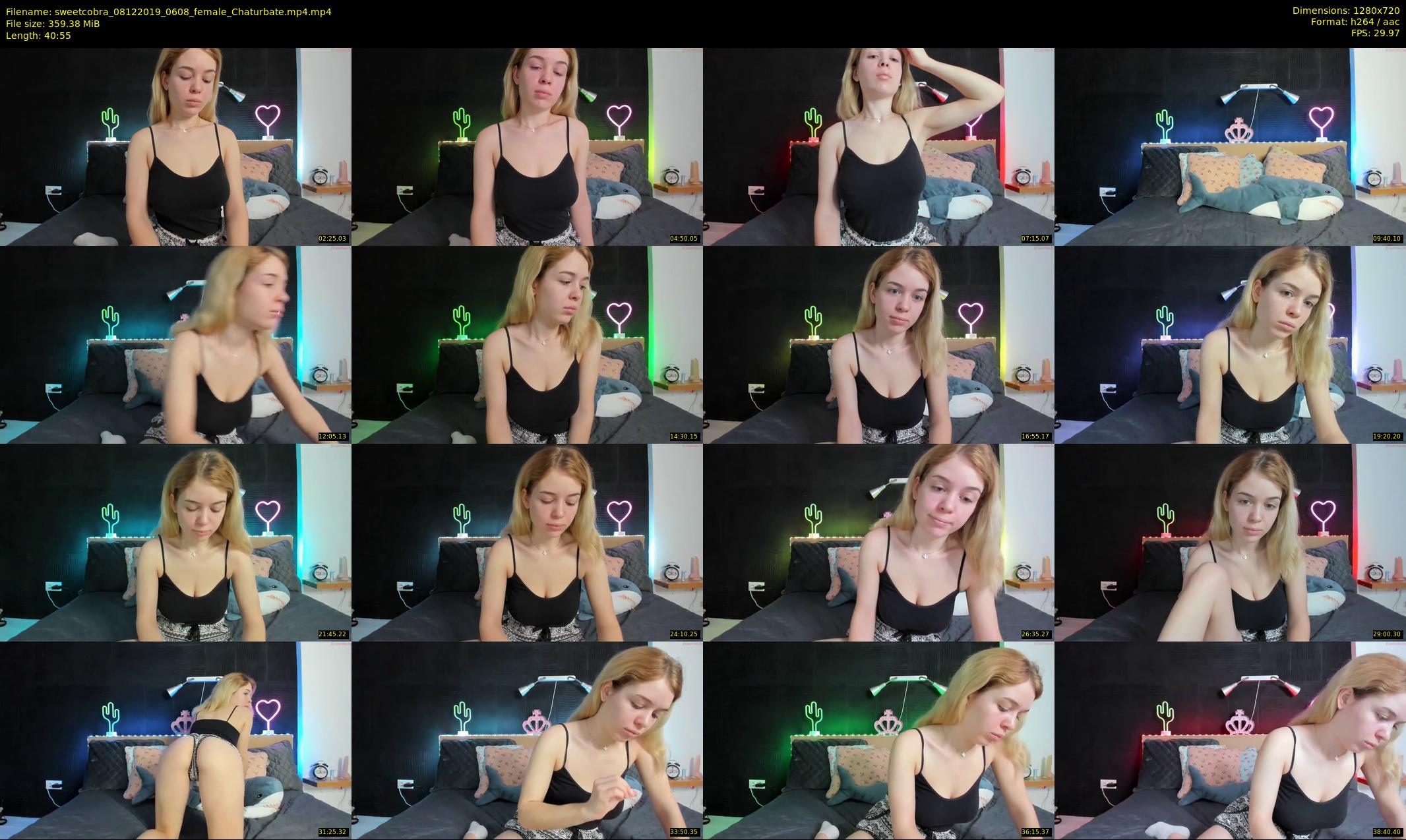 sweetcobra — 41 minute Chaturbate female cam show recording, 720p, Dec 8, 2019