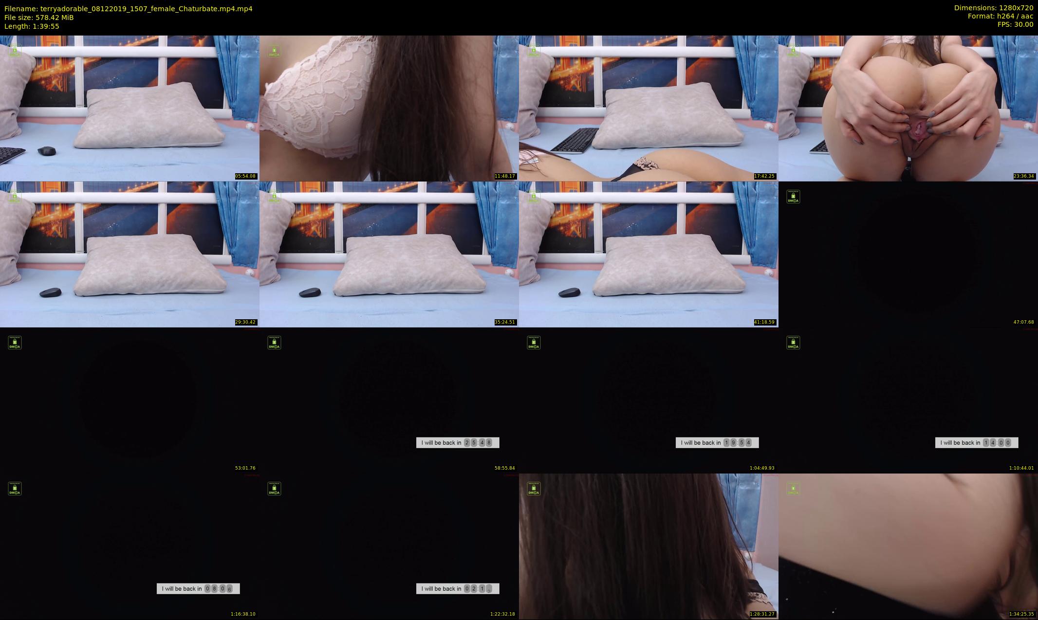 terryadorable — 100 minute Chaturbate female cam show recording, 720p, Dec 8, 2019
