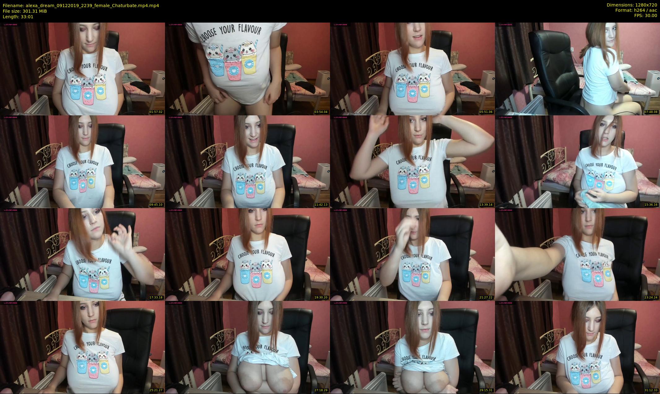 alexa_dream — 34 minute Chaturbate female cam show recording, 720p, Dec 9, 2019