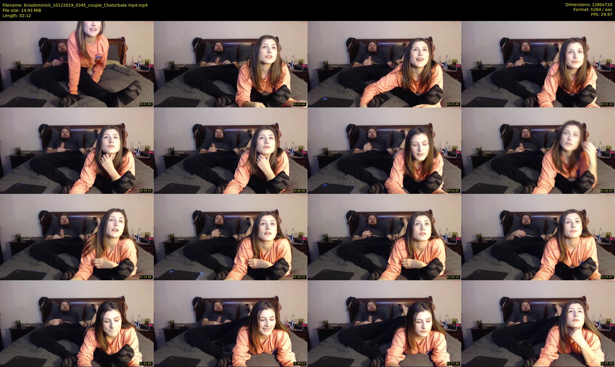 briadominick — 3 minute Chaturbate couple cam show recording, 720p, Dec 10, 2019