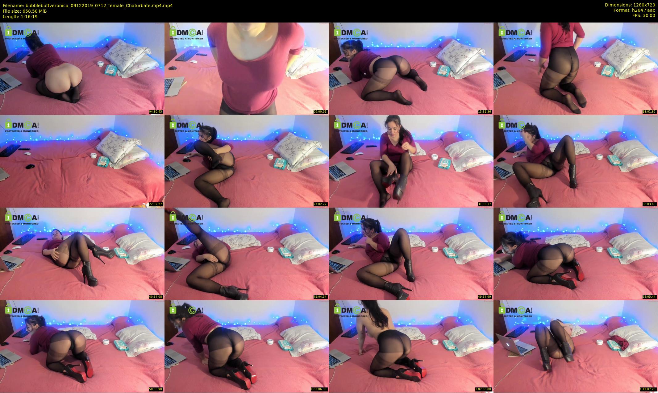 bubblebuttveronica — 77 minute Chaturbate female cam show recording, 720p, Dec 9, 2019