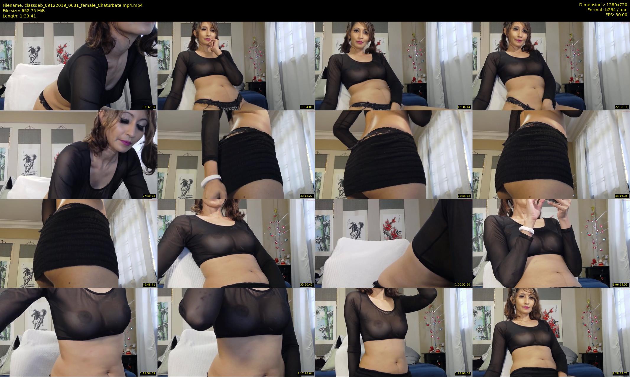 classdeb — 94 minute Chaturbate female cam show recording, 720p, Dec 9, 2019