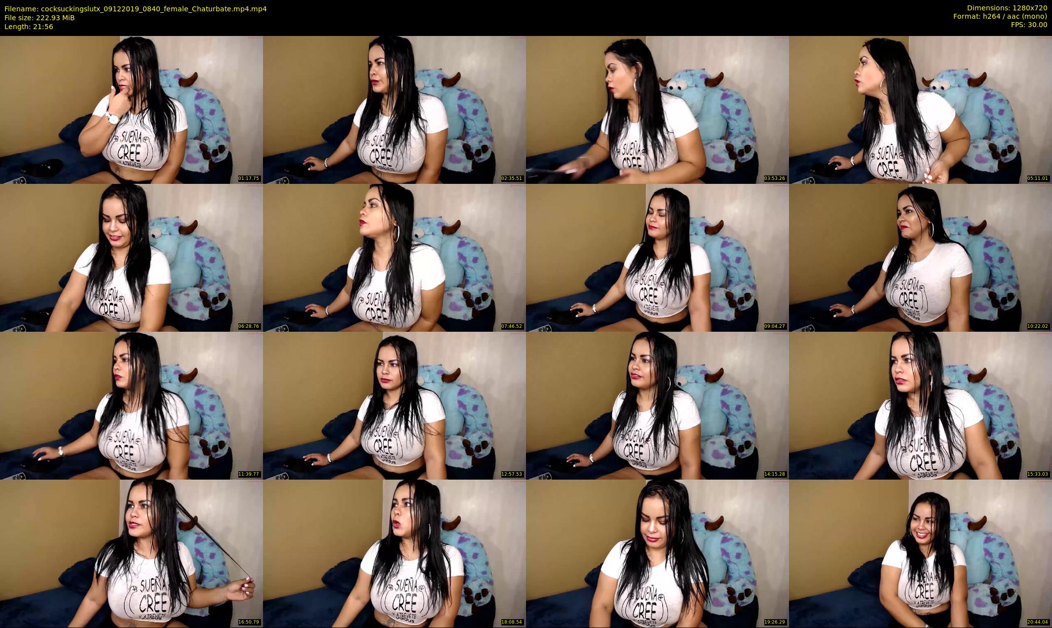 cocksuckingslutx — 22 minute Chaturbate female cam show recording, 720p, Dec 9, 2019