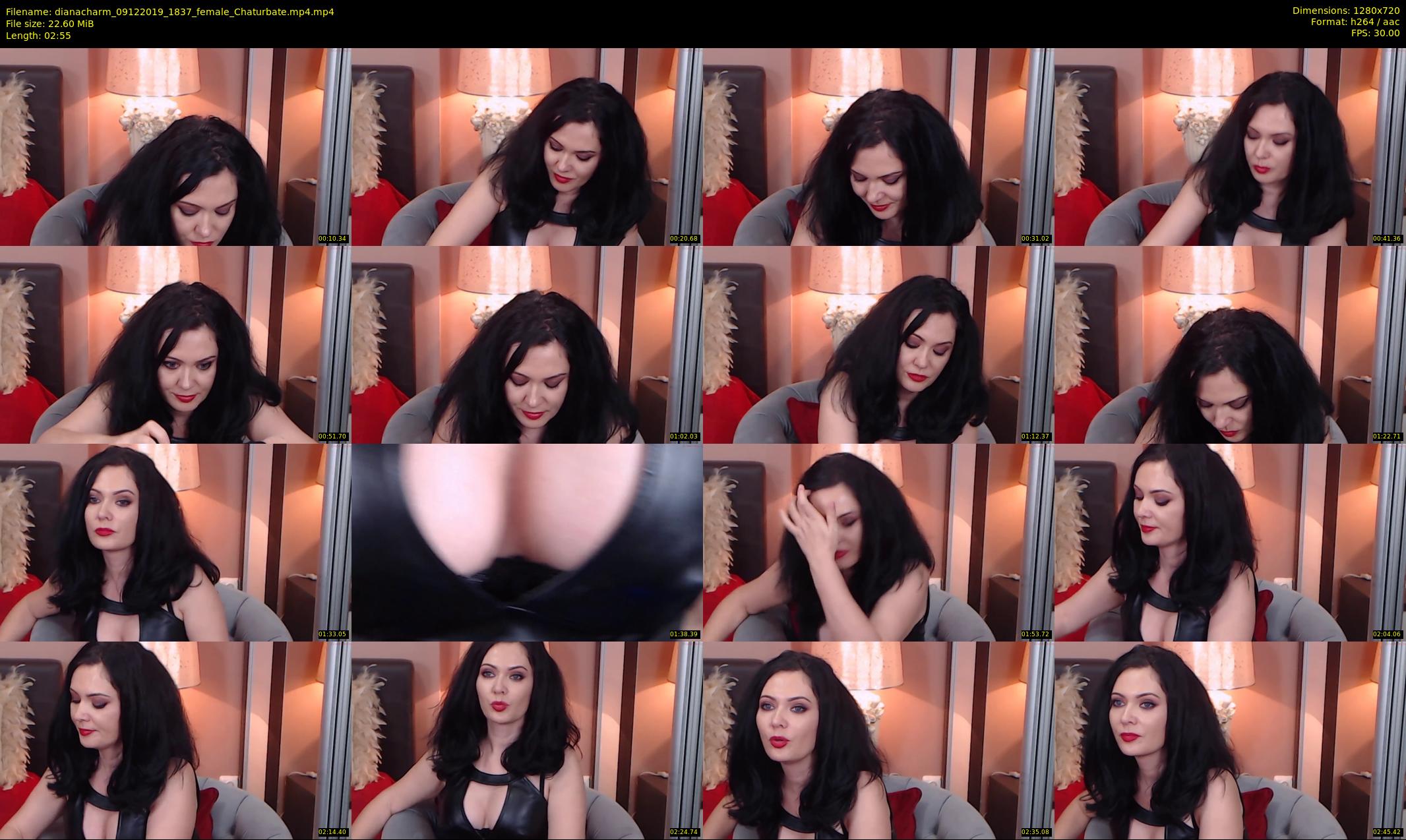 dianacharm — 3 minute Chaturbate female cam show recording, 720p, Dec 9, 2019