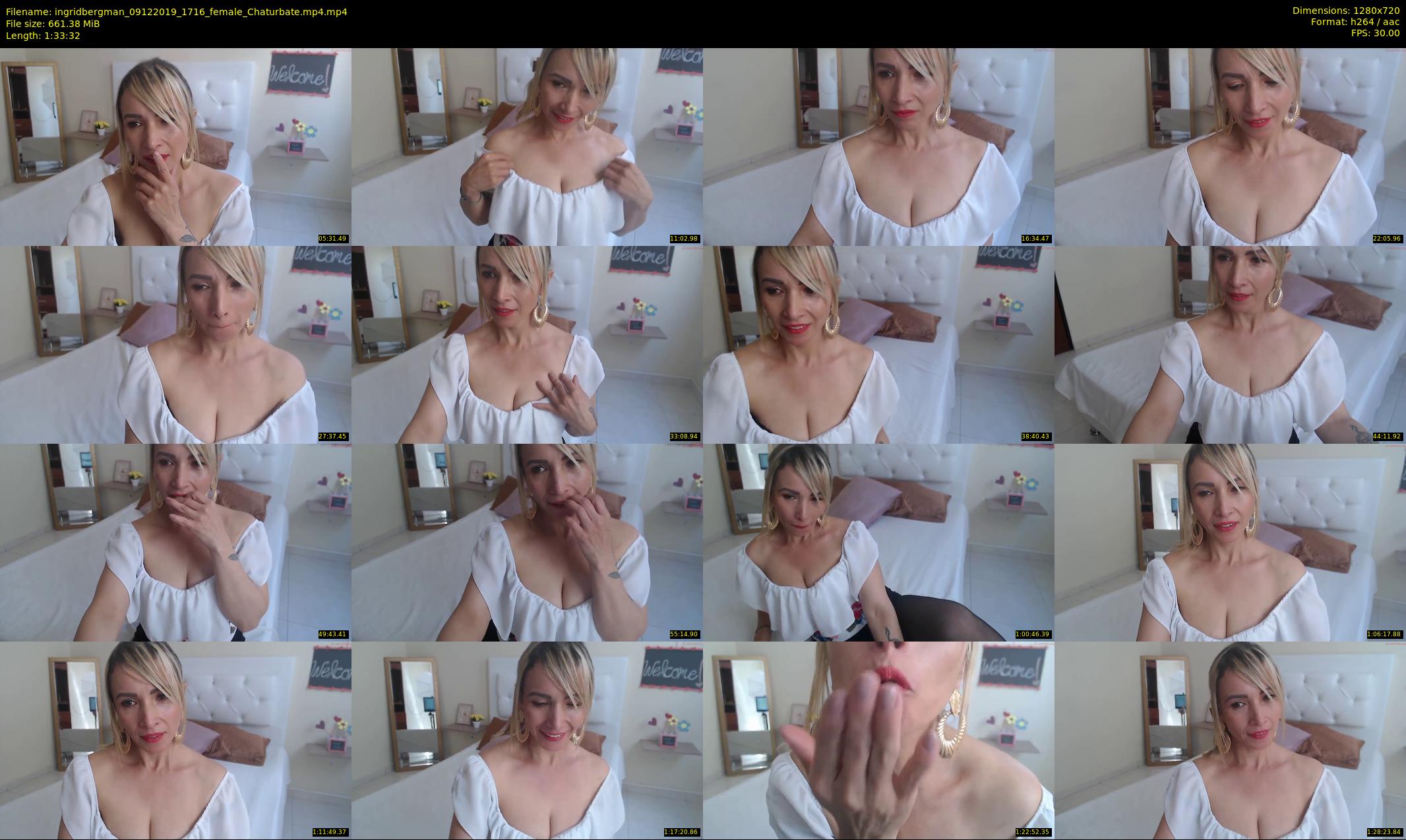 ingridbergman — 94 minute Chaturbate female cam show recording, 720p, Dec 9, 2019