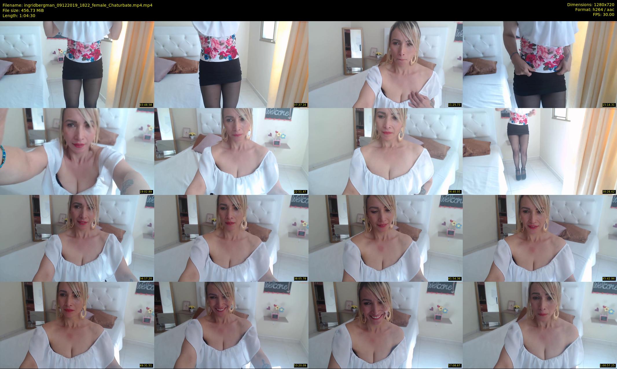 ingridbergman — 65 minute Chaturbate female cam show recording, 720p, Dec 9, 2019