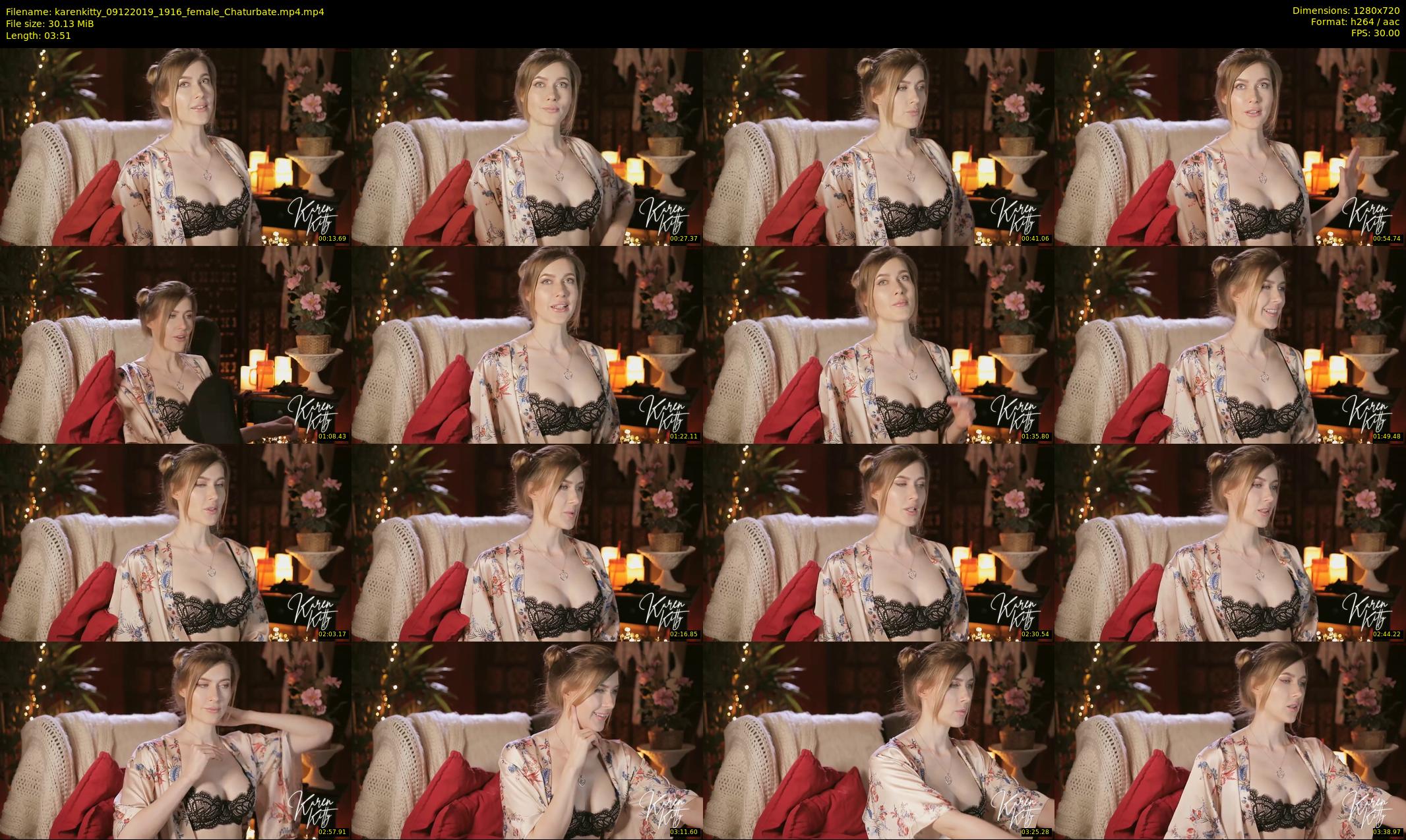 karenkitty — 4 minute Chaturbate female cam show recording, 720p, Dec 9, 2019