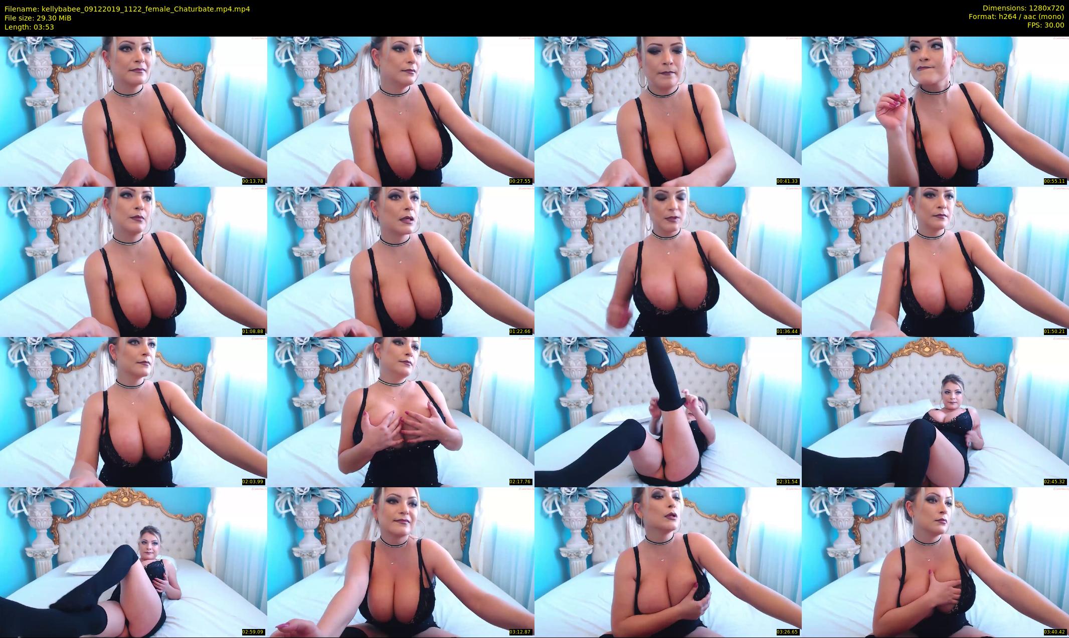 kellybabee — 4 minute Chaturbate female cam show recording, 720p, Dec 9, 2019
