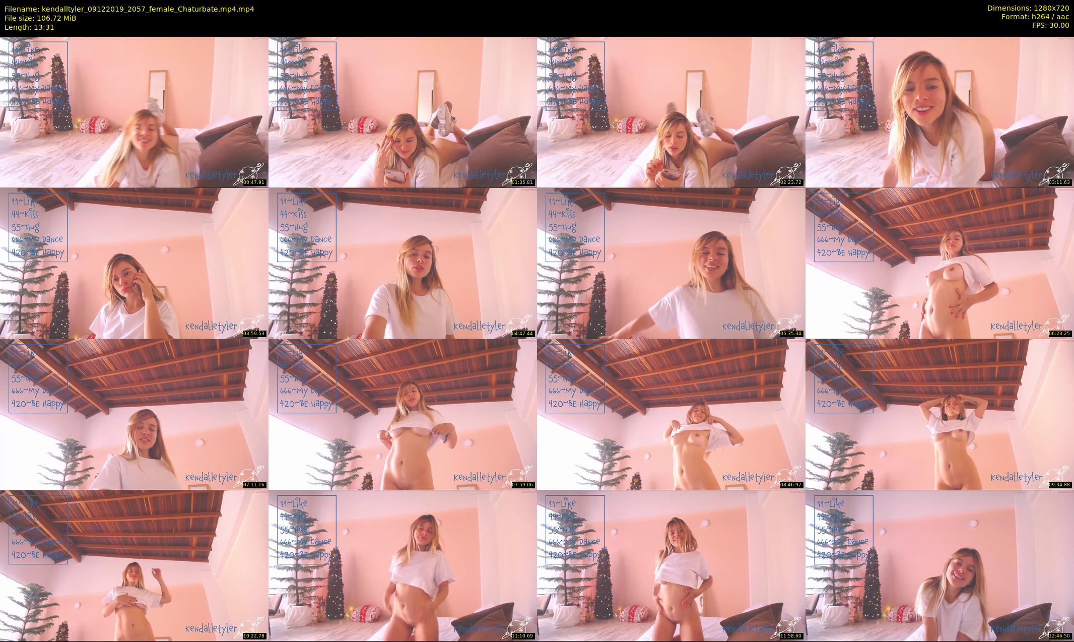 kendalltyler — 14 minute Chaturbate female cam show recording, 720p, Dec 9, 2019