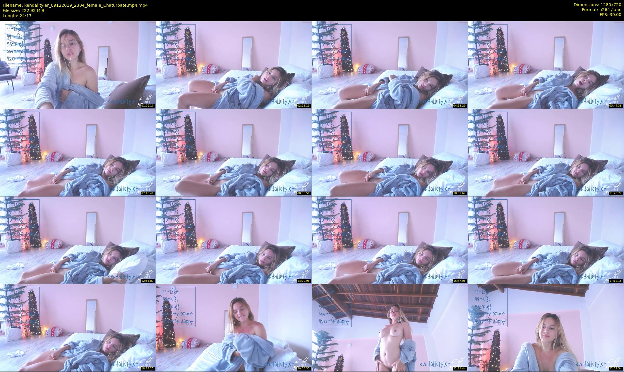 kendalltyler — 25 minute Chaturbate female cam show recording, 720p, Dec 9, 2019
