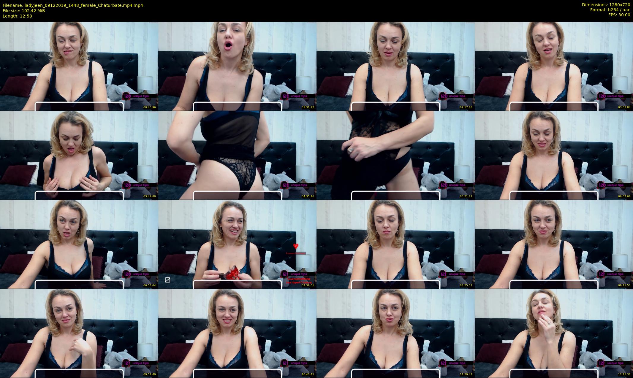 ladyjeen — 13 minute Chaturbate female cam show recording, 720p, Dec 9, 2019