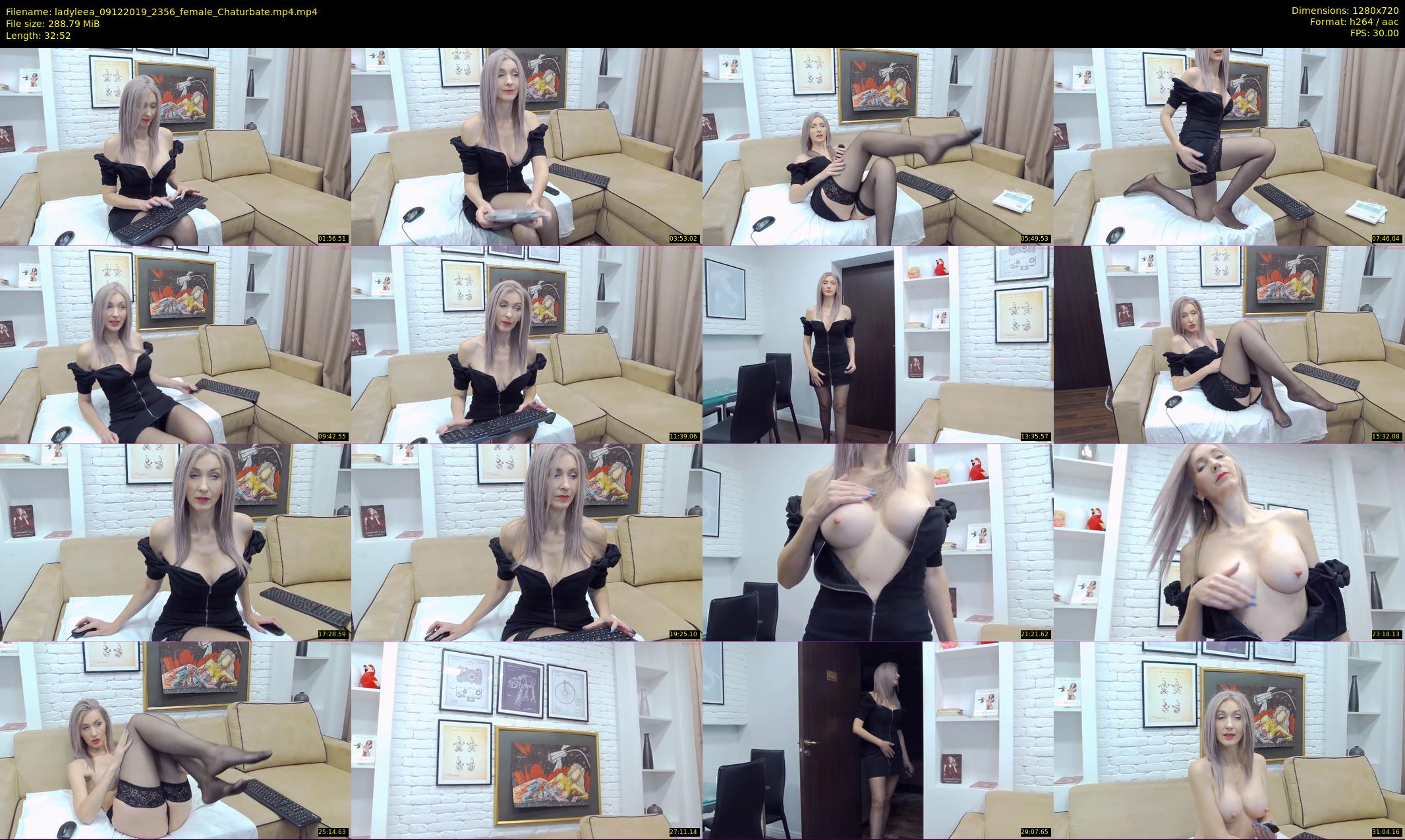 ladyleea — 33 minute Chaturbate female cam show recording, 720p, Dec 9, 2019