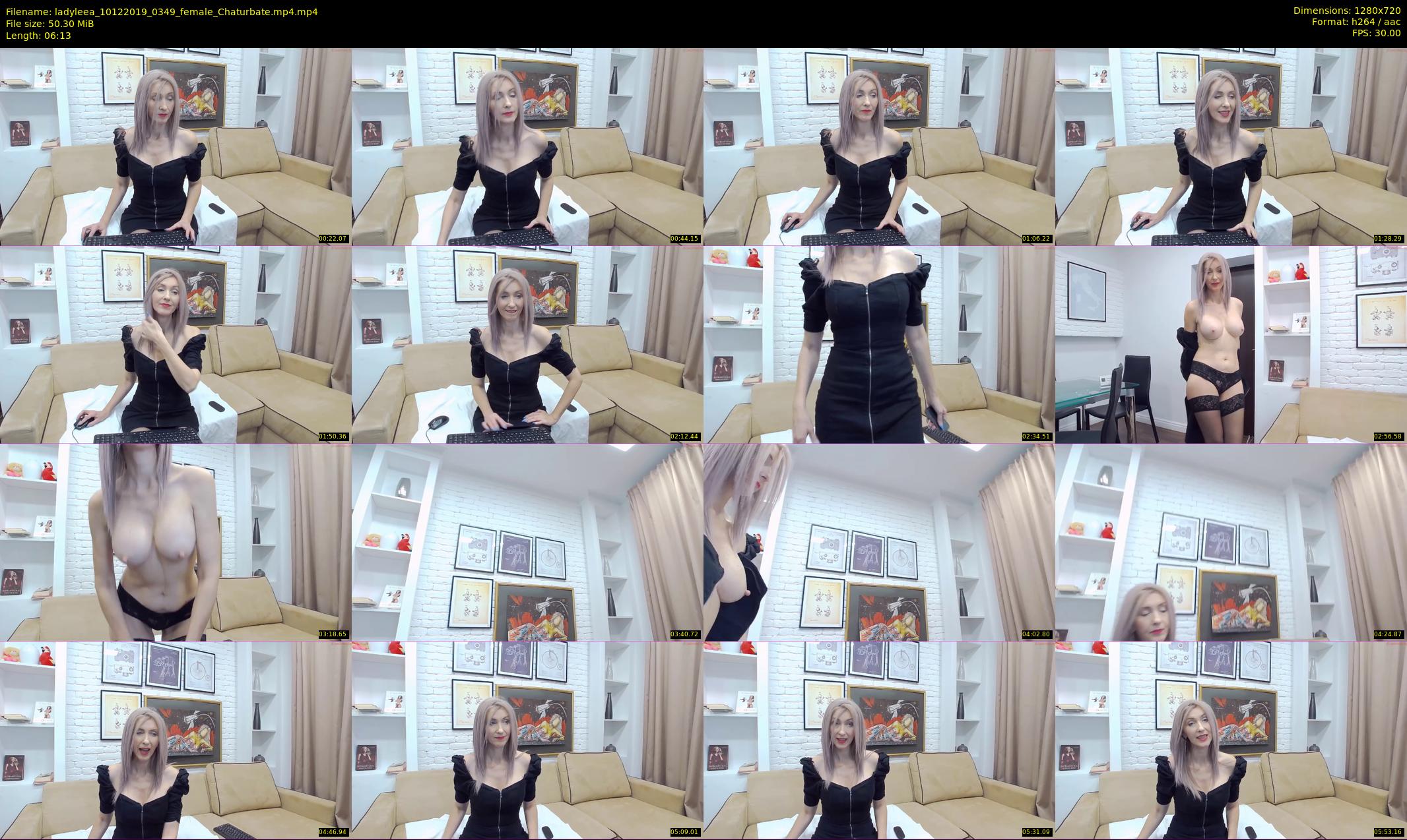 ladyleea — 7 minute Chaturbate female cam show recording, 720p, Dec 10, 2019