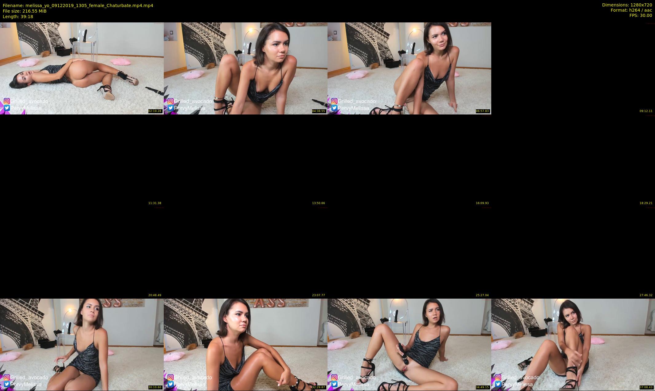 melissa_yo — 40 minute Chaturbate female cam show recording, 720p, Dec 9, 2019