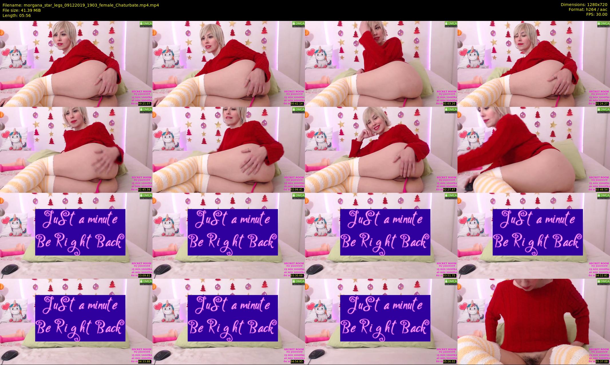 morgana_star_legs — 6 minute Chaturbate female cam show recording, 720p, Dec 9, 2019